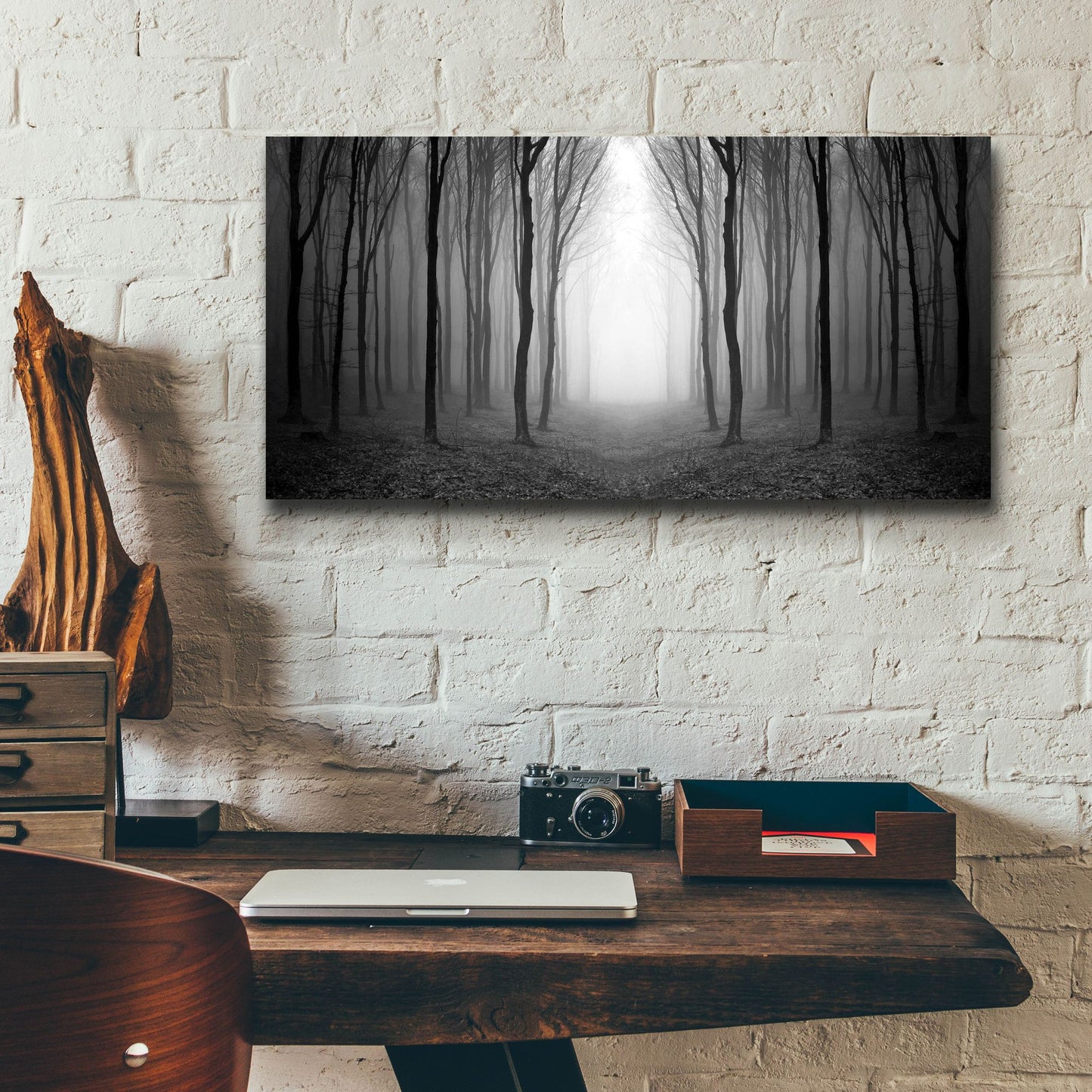 Epic Art 'Dark Woods' by Photoinc Studio, Acrylic Glass Wall Art,24x12