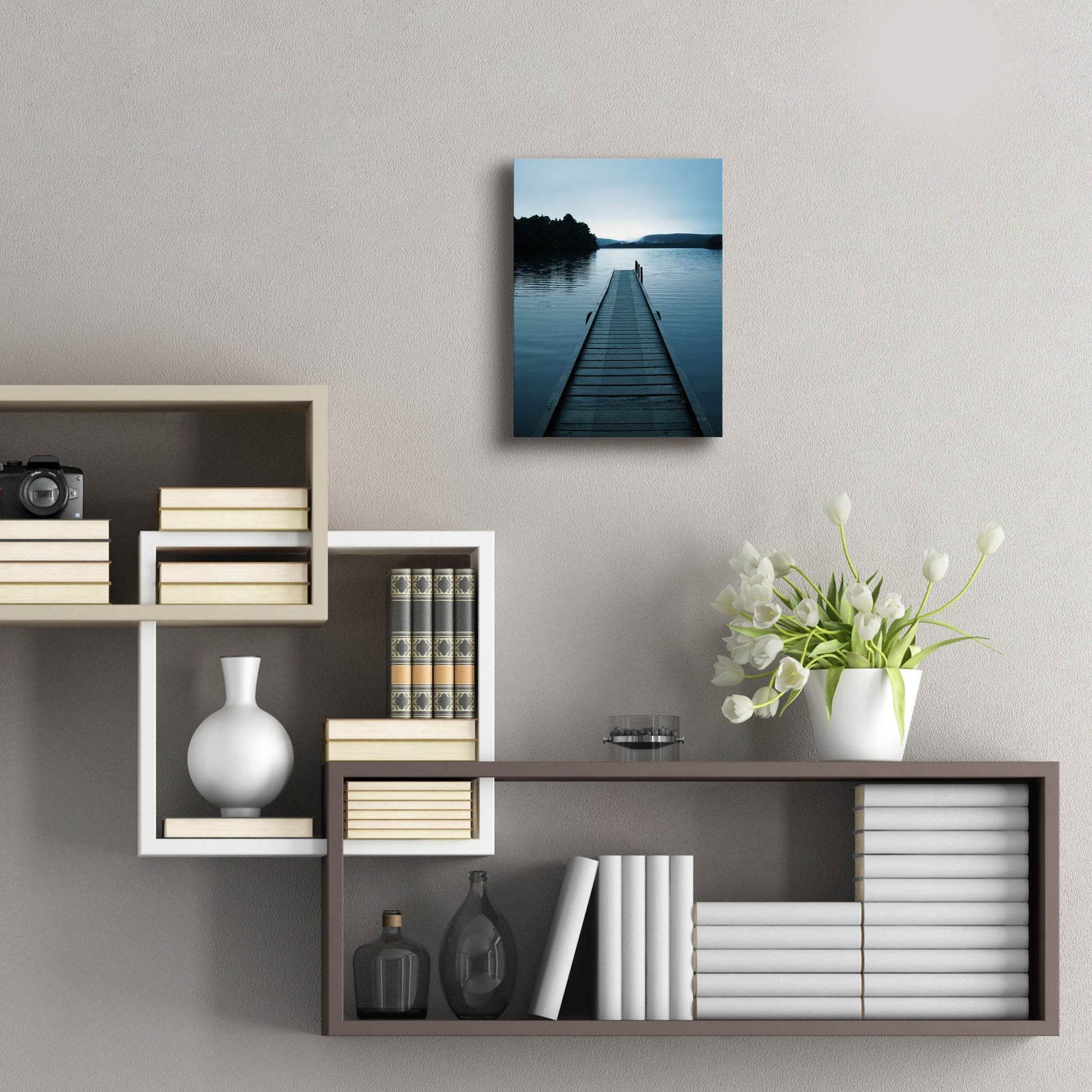 Epic Art 'Dock 3' by Photoinc Studio, Acrylic Glass Wall Art,12x16
