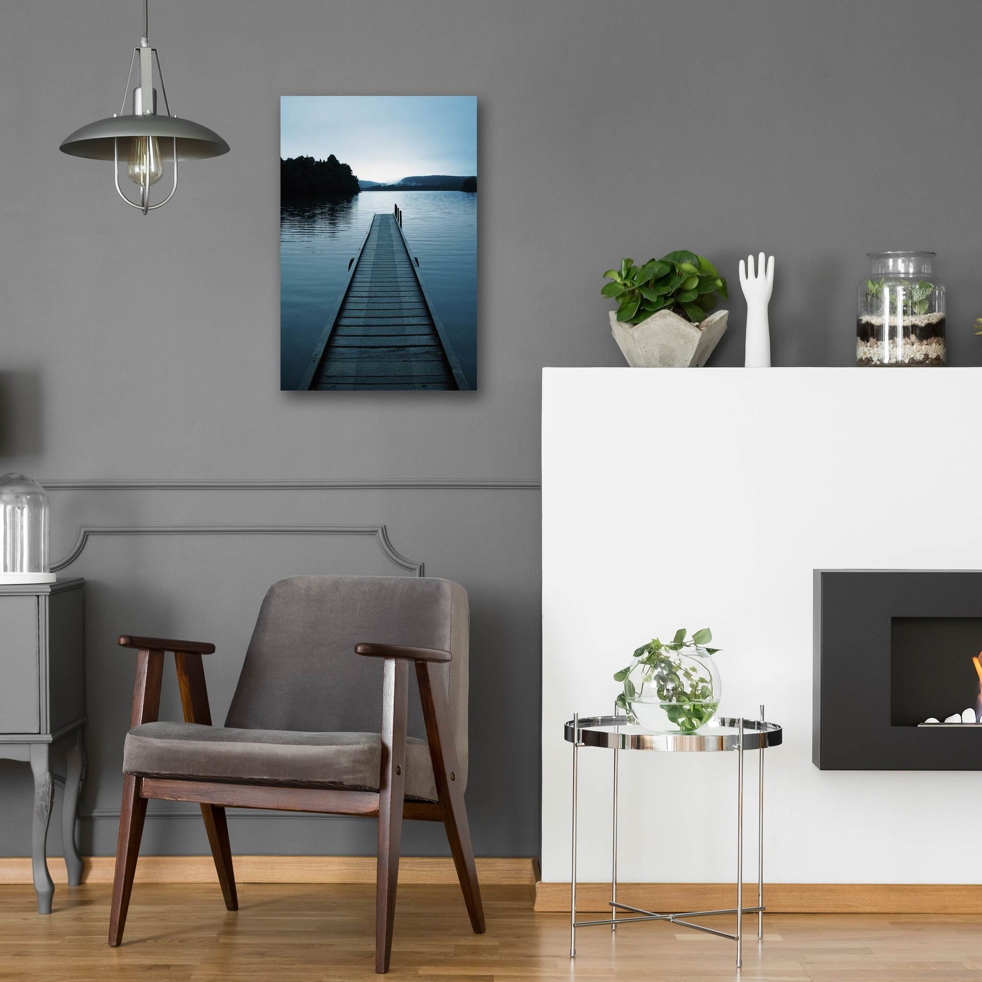 Epic Art 'Dock 3' by Photoinc Studio, Acrylic Glass Wall Art,16x24