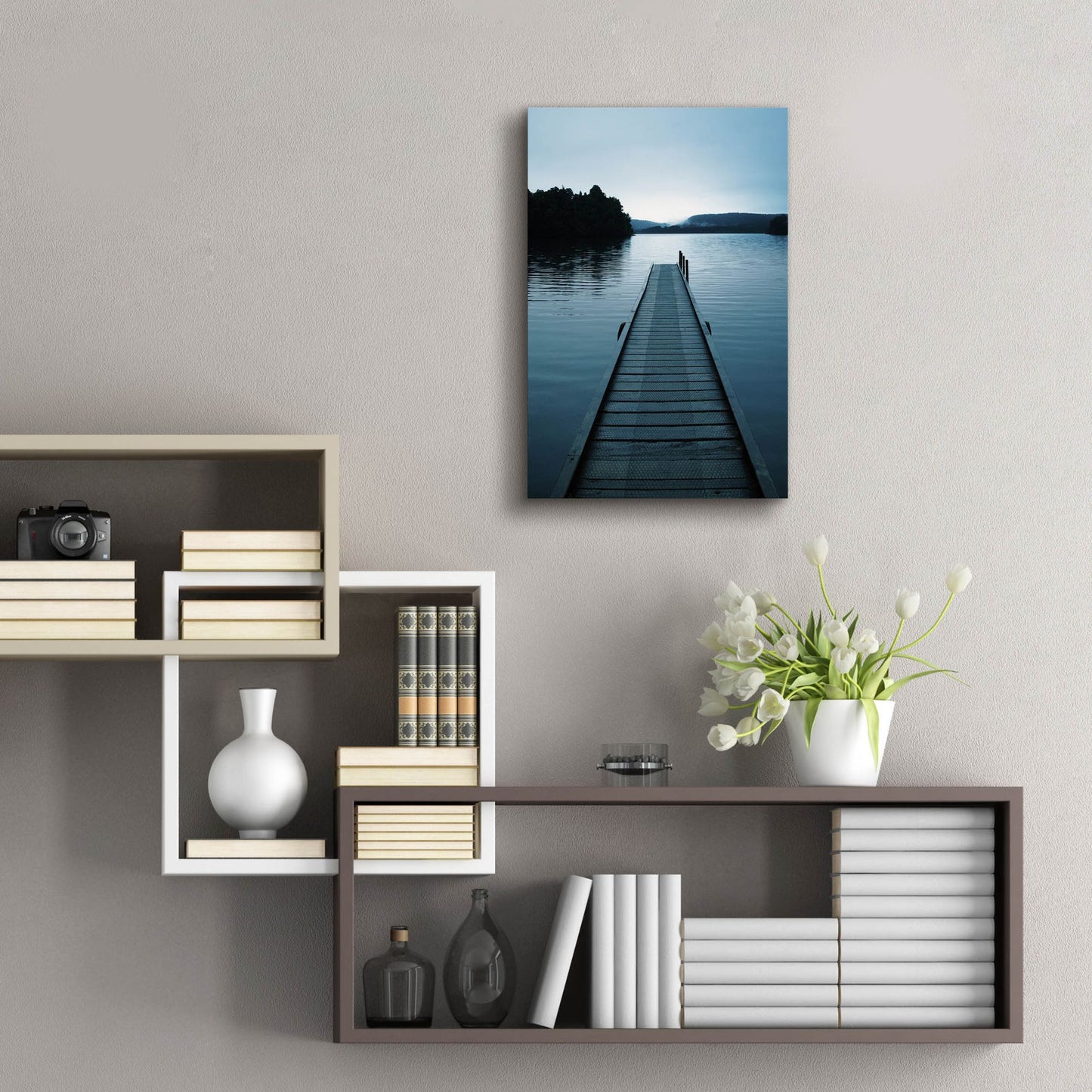 Epic Art 'Dock 3' by Photoinc Studio, Acrylic Glass Wall Art,16x24