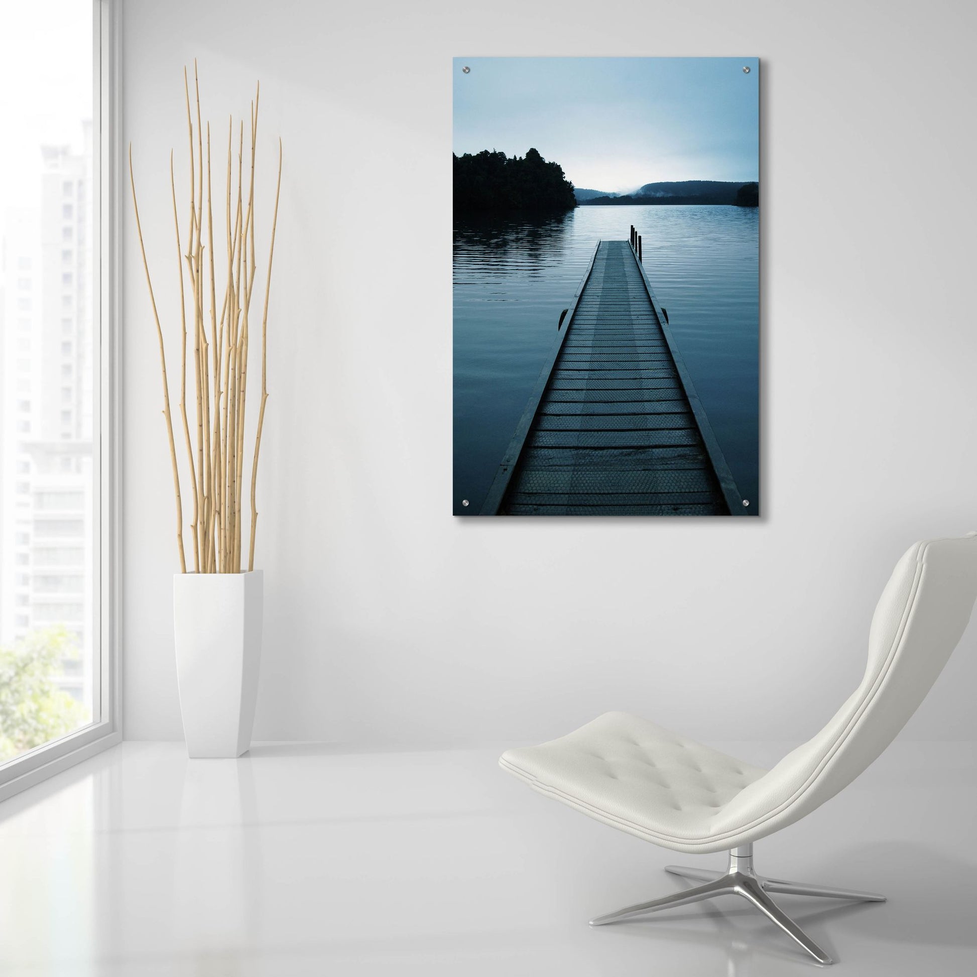 Epic Art 'Dock 3' by Photoinc Studio, Acrylic Glass Wall Art,24x36