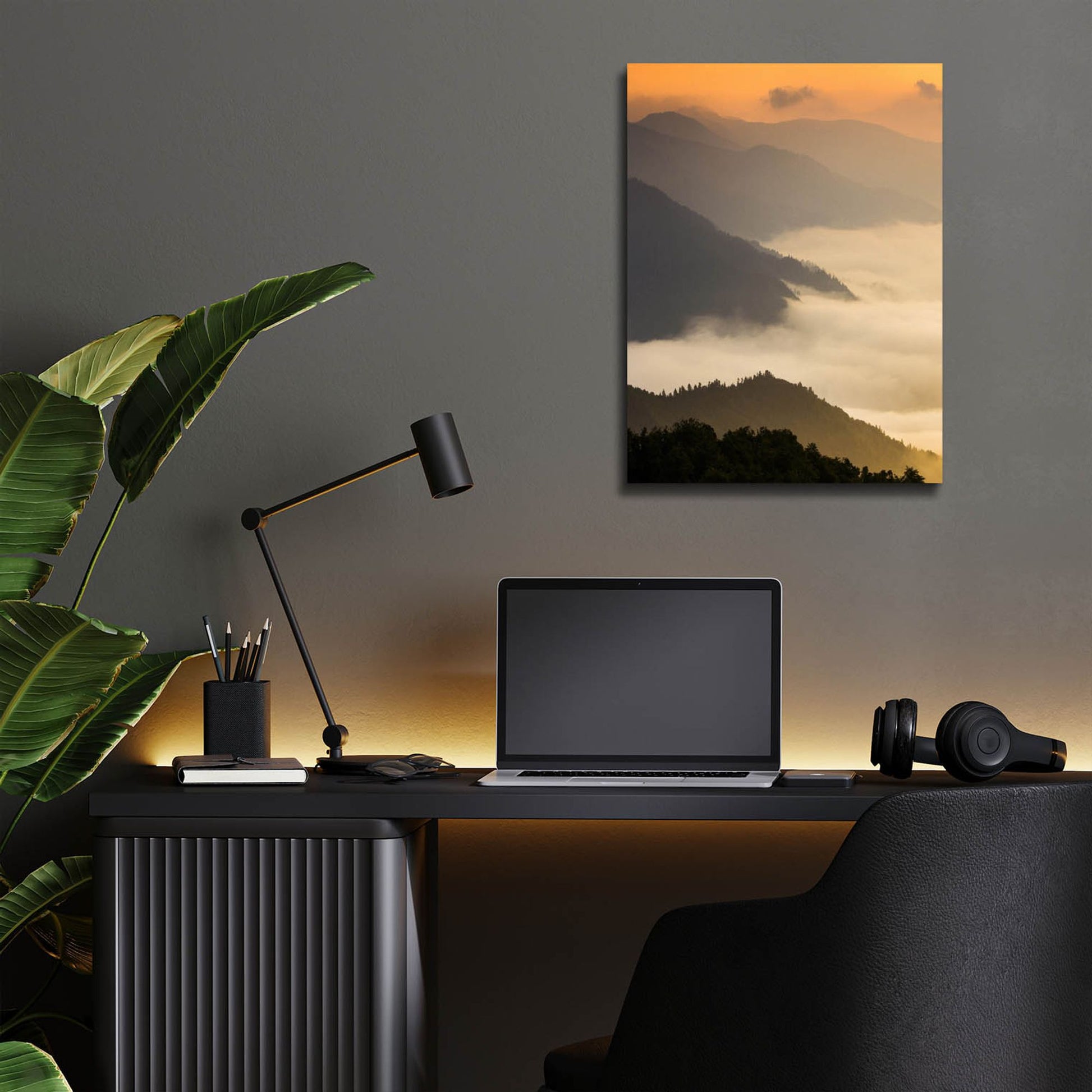 Epic Art 'Dusty Morning' by Photoinc Studio, Acrylic Glass Wall Art,12x16