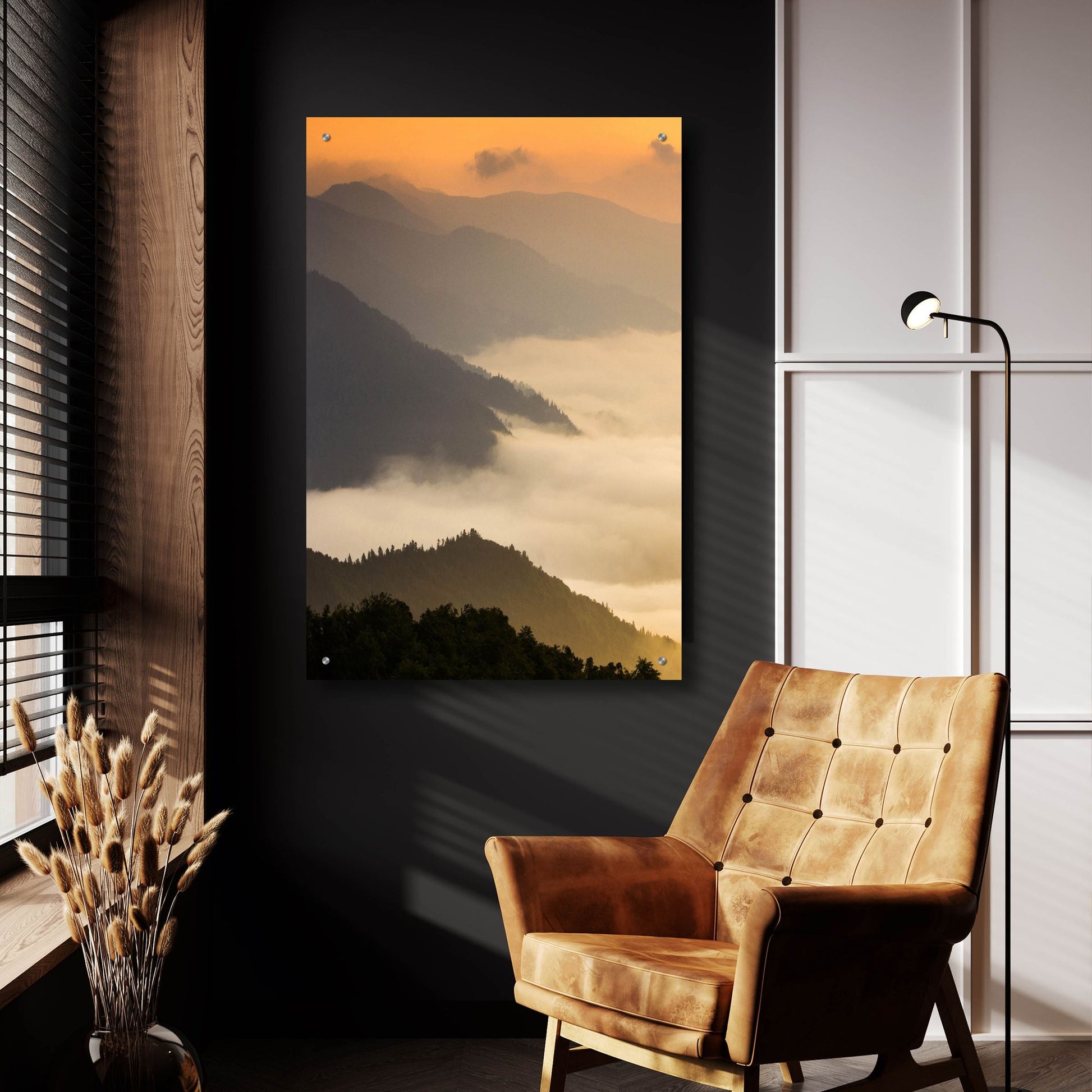 Epic Art 'Dusty Morning' by Photoinc Studio, Acrylic Glass Wall Art,24x36