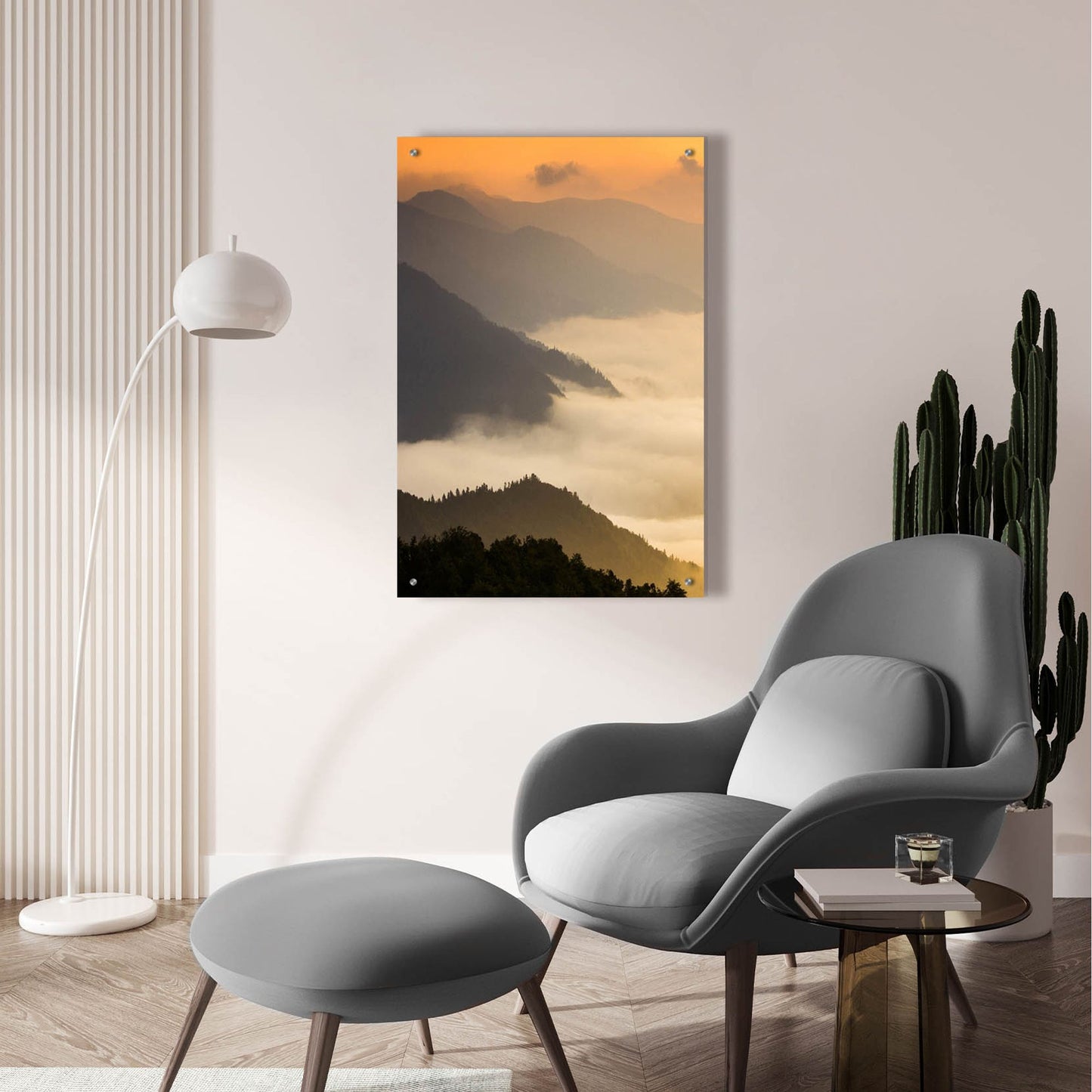 Epic Art 'Dusty Morning' by Photoinc Studio, Acrylic Glass Wall Art,24x36