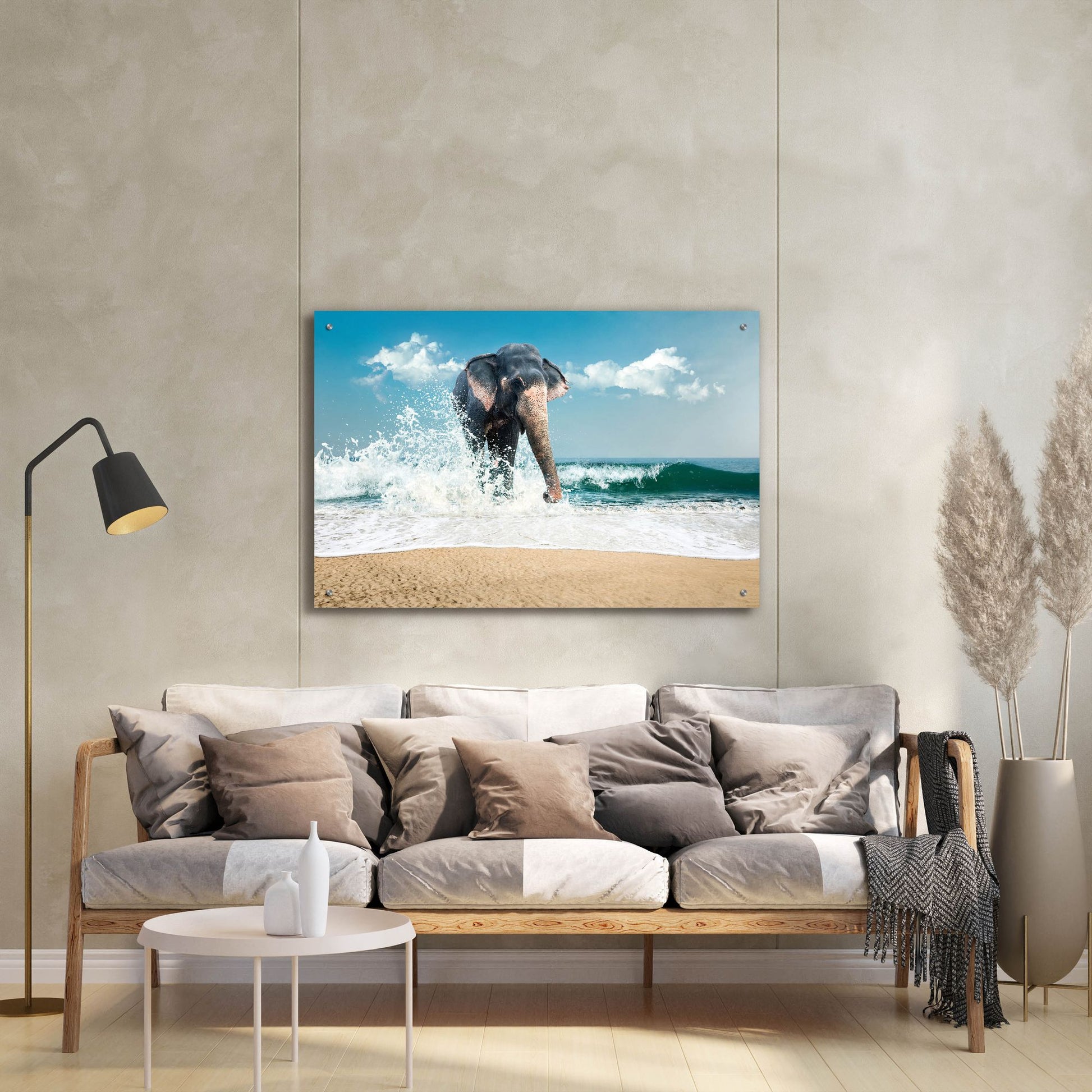 Epic Art 'Elephant' by Photoinc Studio, Acrylic Glass Wall Art,36x24