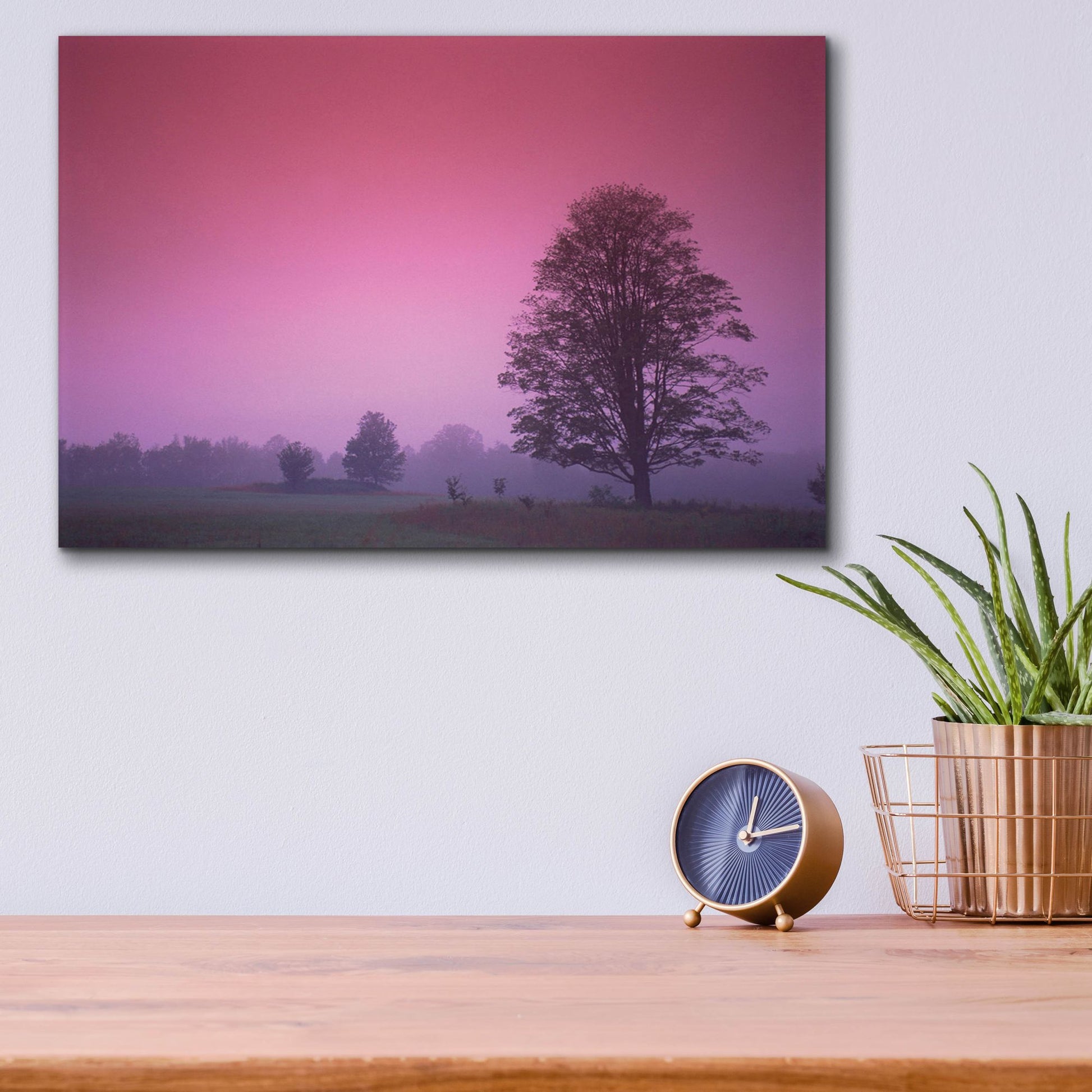 Epic Art 'Evening Fields' by Photoinc Studio, Acrylic Glass Wall Art,16x12