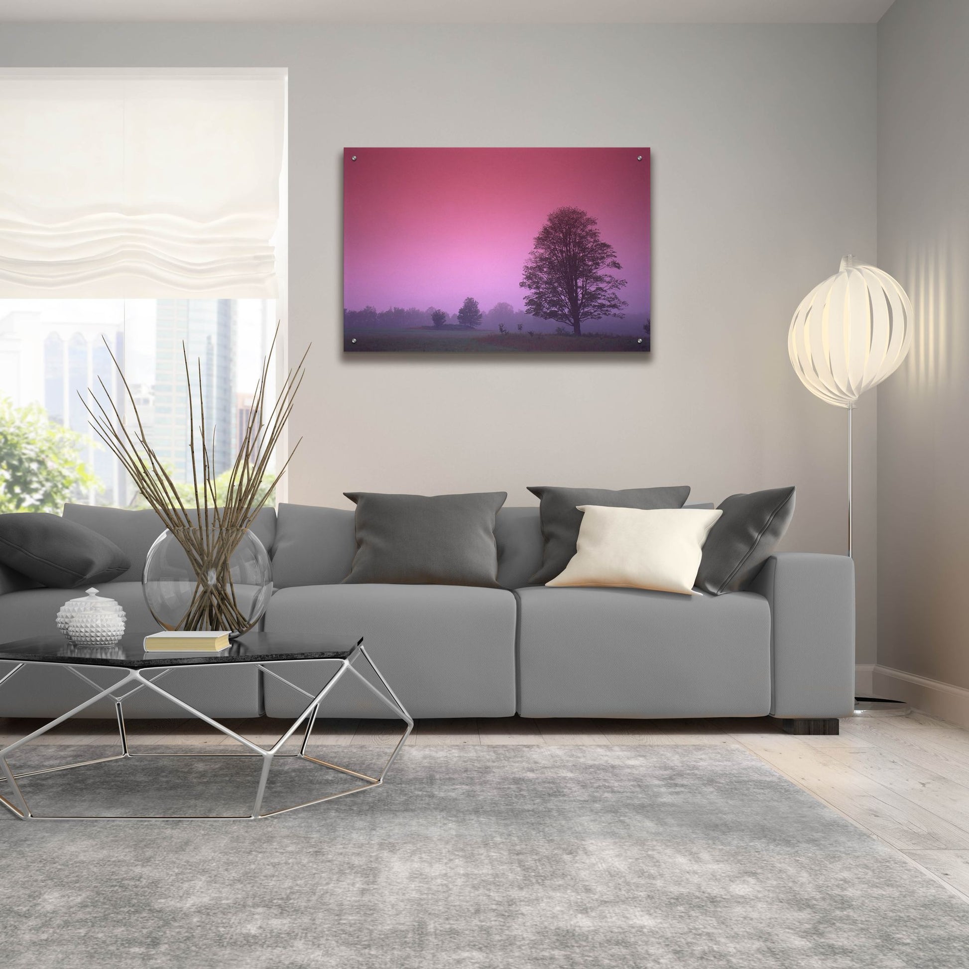 Epic Art 'Evening Fields' by Photoinc Studio, Acrylic Glass Wall Art,36x24