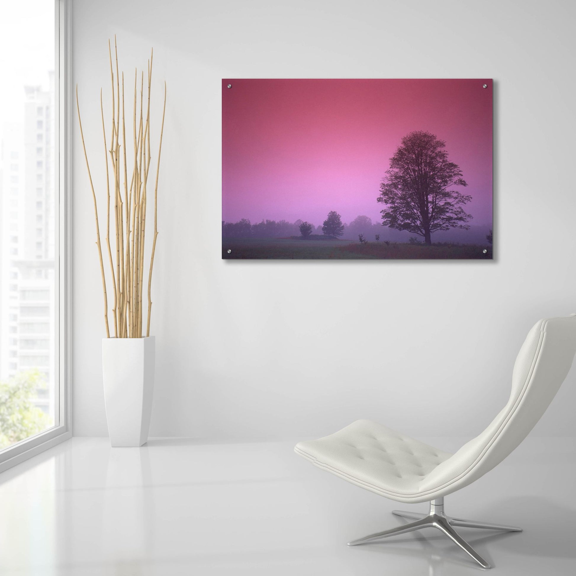 Epic Art 'Evening Fields' by Photoinc Studio, Acrylic Glass Wall Art,36x24