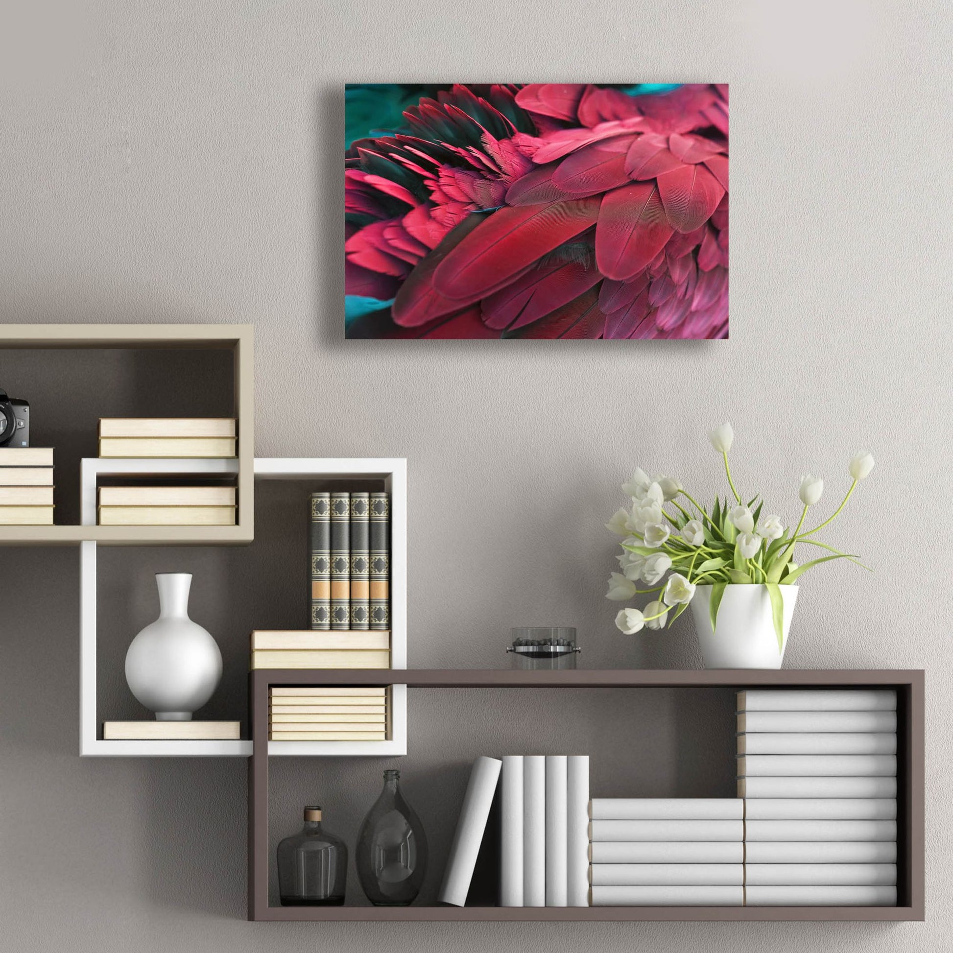 Epic Art 'Feather' by Photoinc Studio, Acrylic Glass Wall Art,24x16