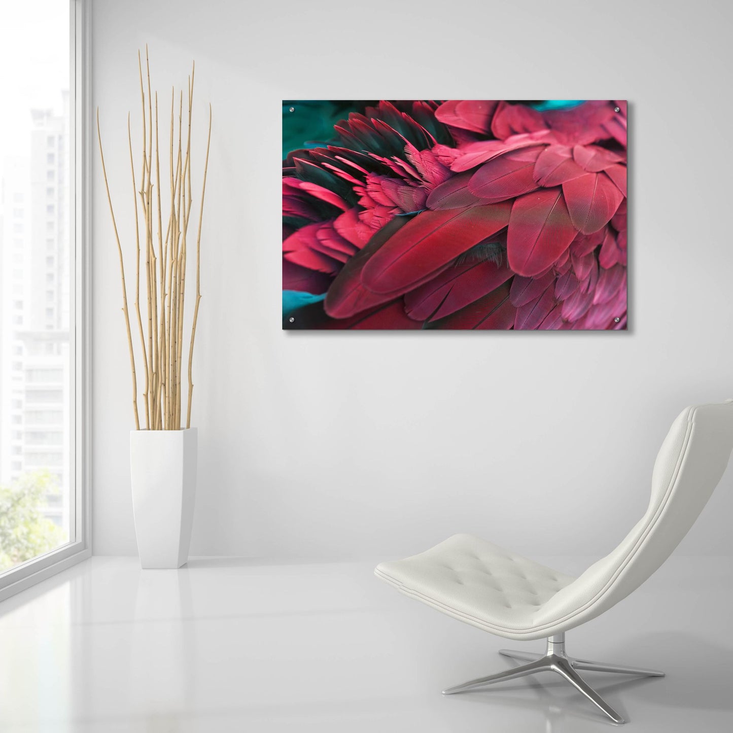 Epic Art 'Feather' by Photoinc Studio, Acrylic Glass Wall Art,36x24