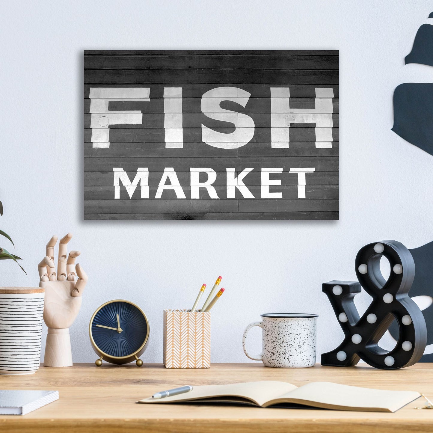 Epic Art 'Fish Market' by Photoinc Studio, Acrylic Glass Wall Art,16x12