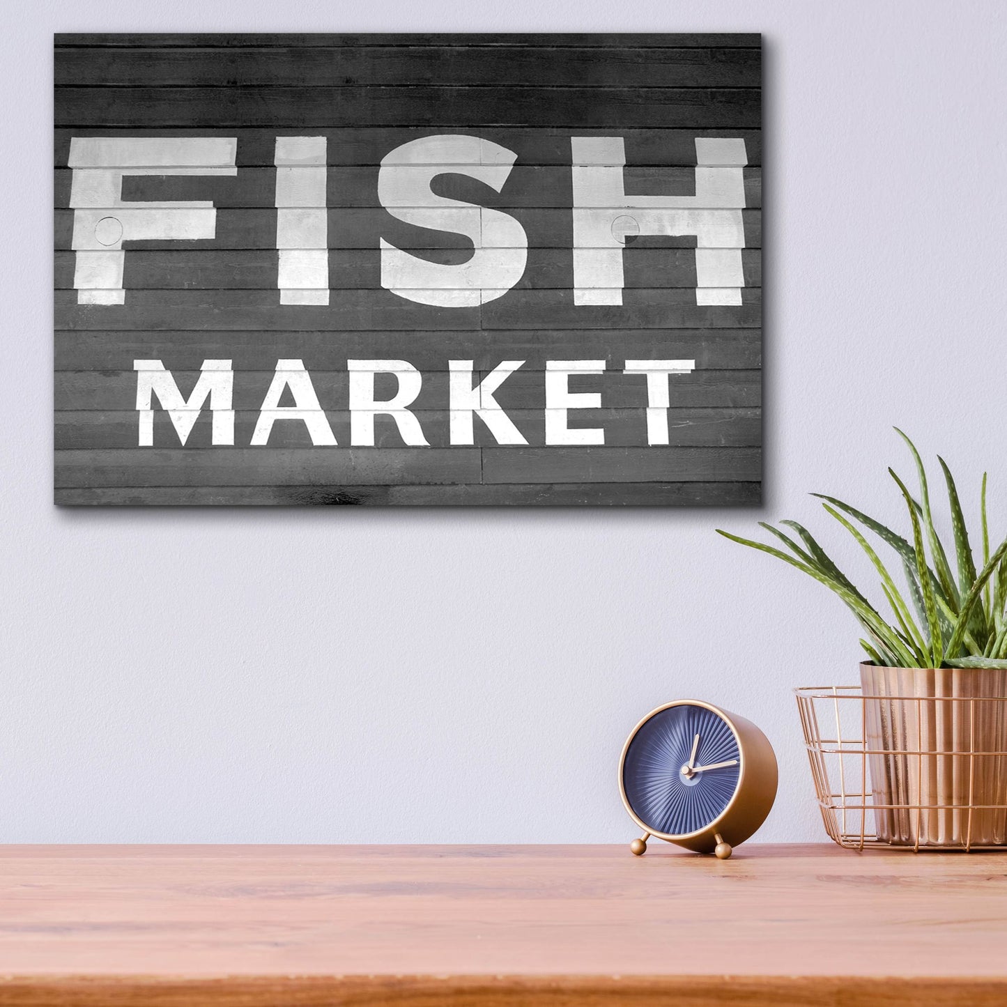 Epic Art 'Fish Market' by Photoinc Studio, Acrylic Glass Wall Art,16x12