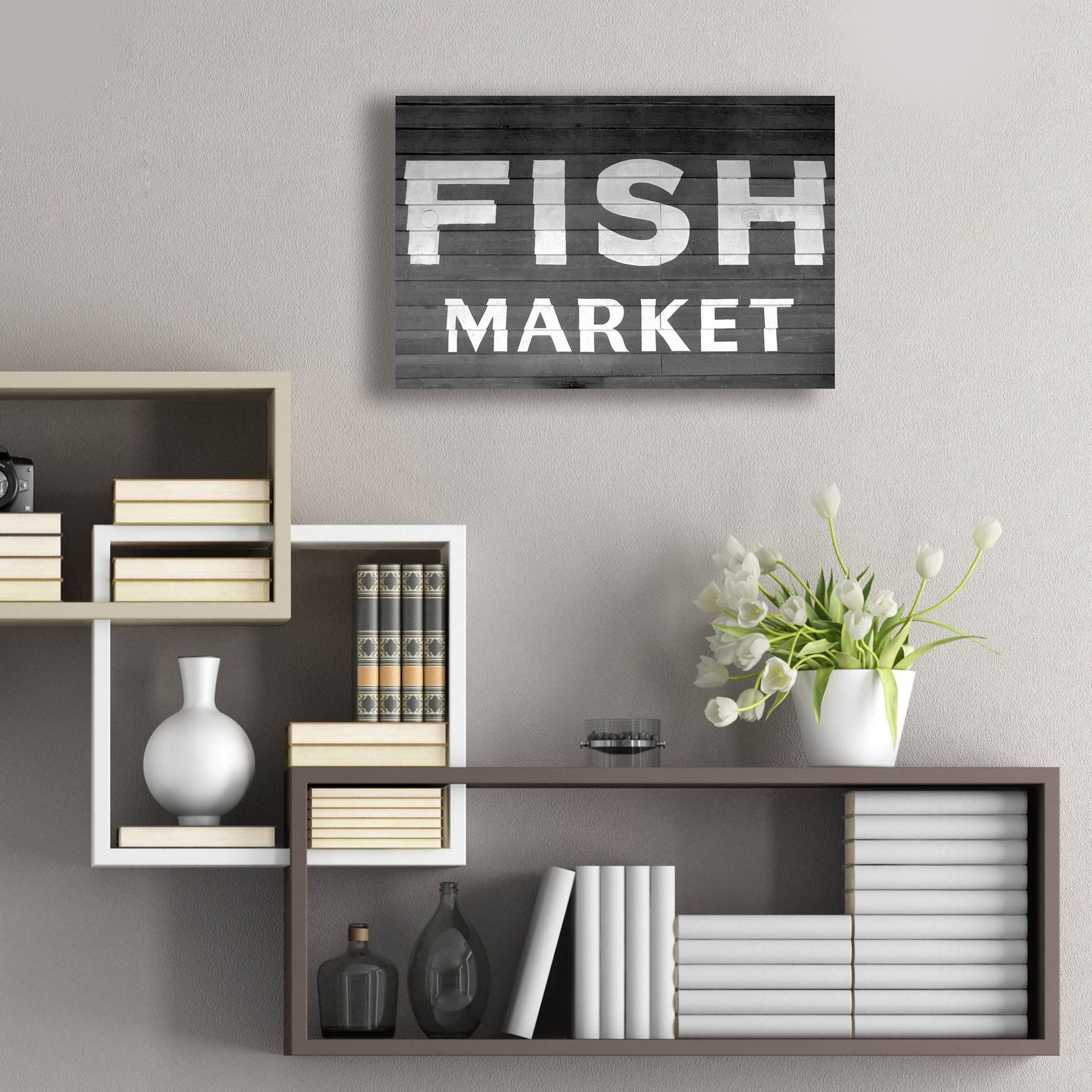 Epic Art 'Fish Market' by Photoinc Studio, Acrylic Glass Wall Art,24x16