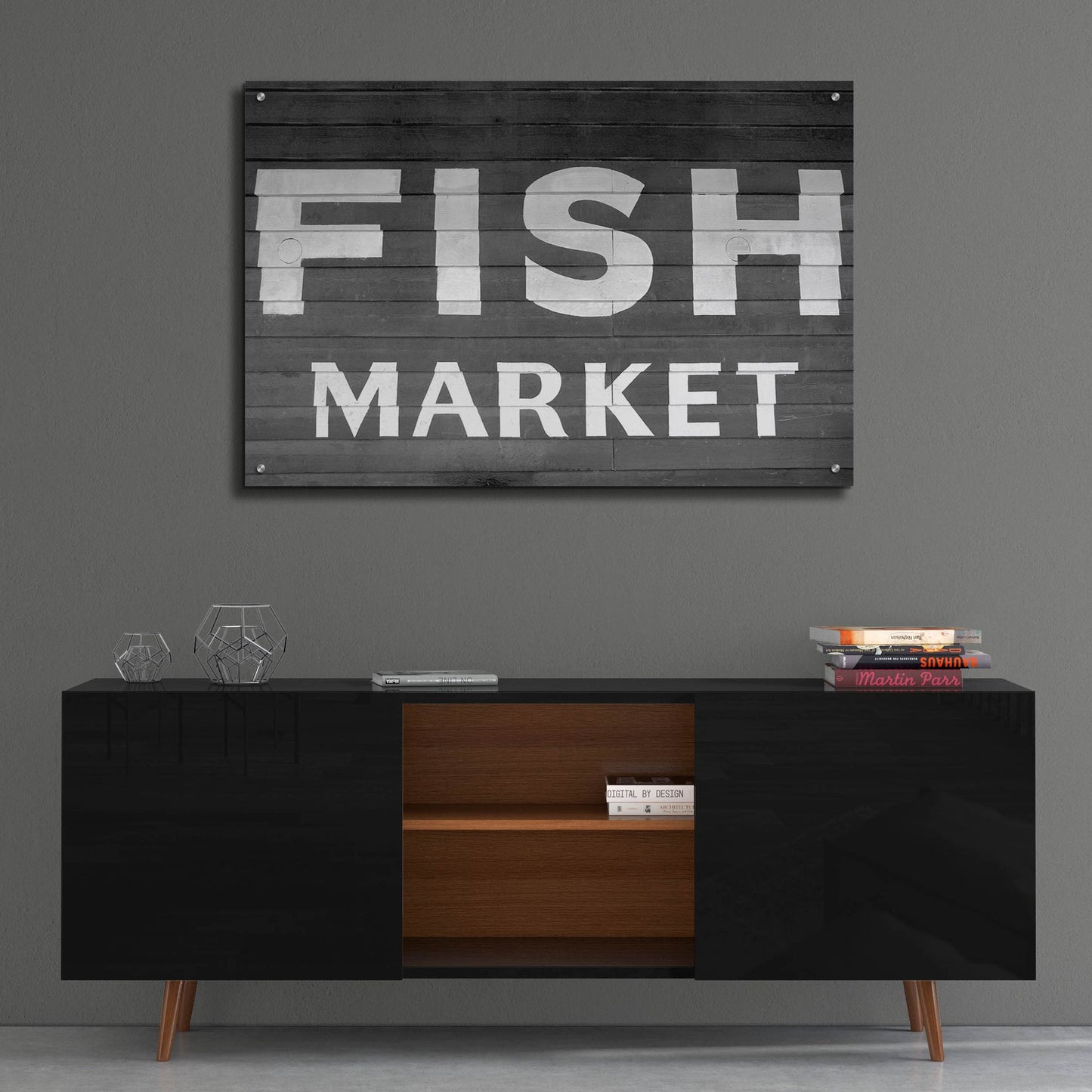 Epic Art 'Fish Market' by Photoinc Studio, Acrylic Glass Wall Art,36x24