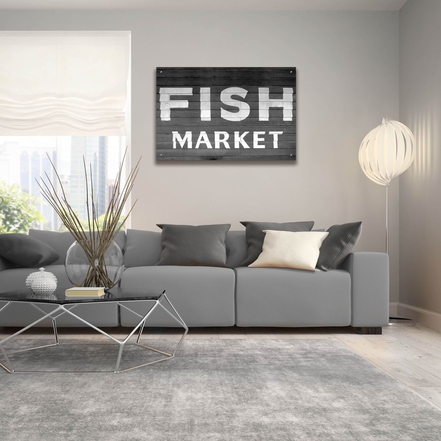 Epic Art 'Fish Market' by Photoinc Studio, Acrylic Glass Wall Art,36x24