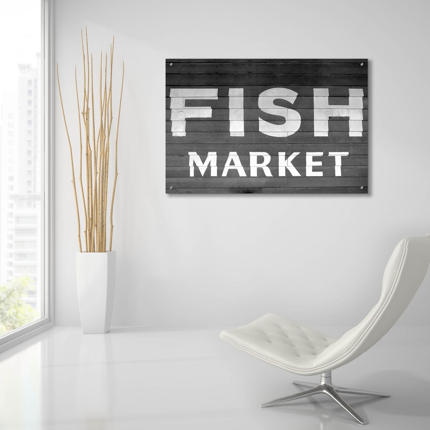 Epic Art 'Fish Market' by Photoinc Studio, Acrylic Glass Wall Art,36x24