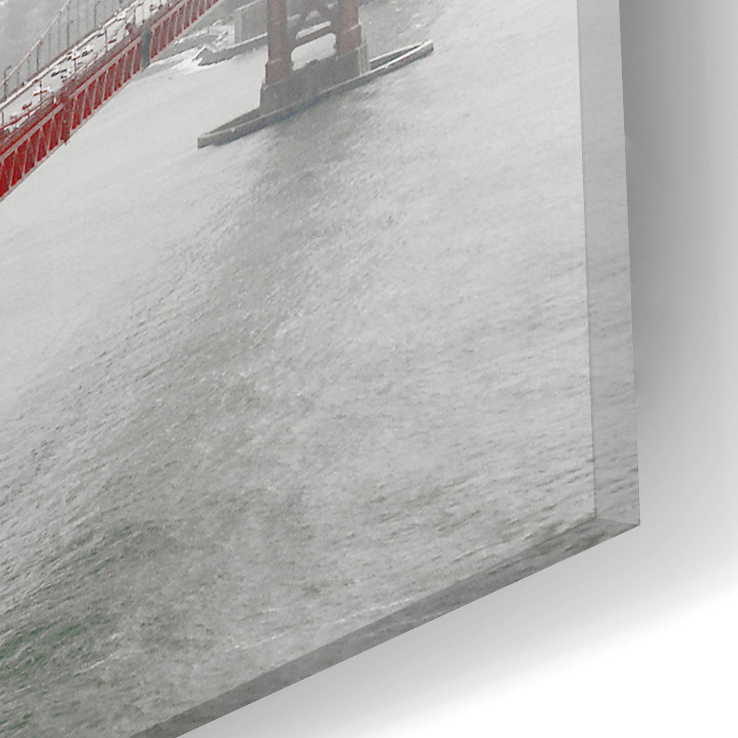 Epic Art 'Golden Gate Bridge In Fog' by Photoinc Studio, Acrylic Glass Wall Art,16x12