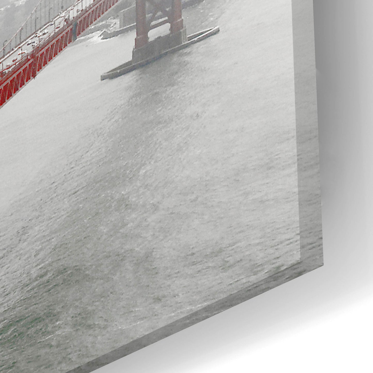Epic Art 'Golden Gate Bridge In Fog' by Photoinc Studio, Acrylic Glass Wall Art,24x16