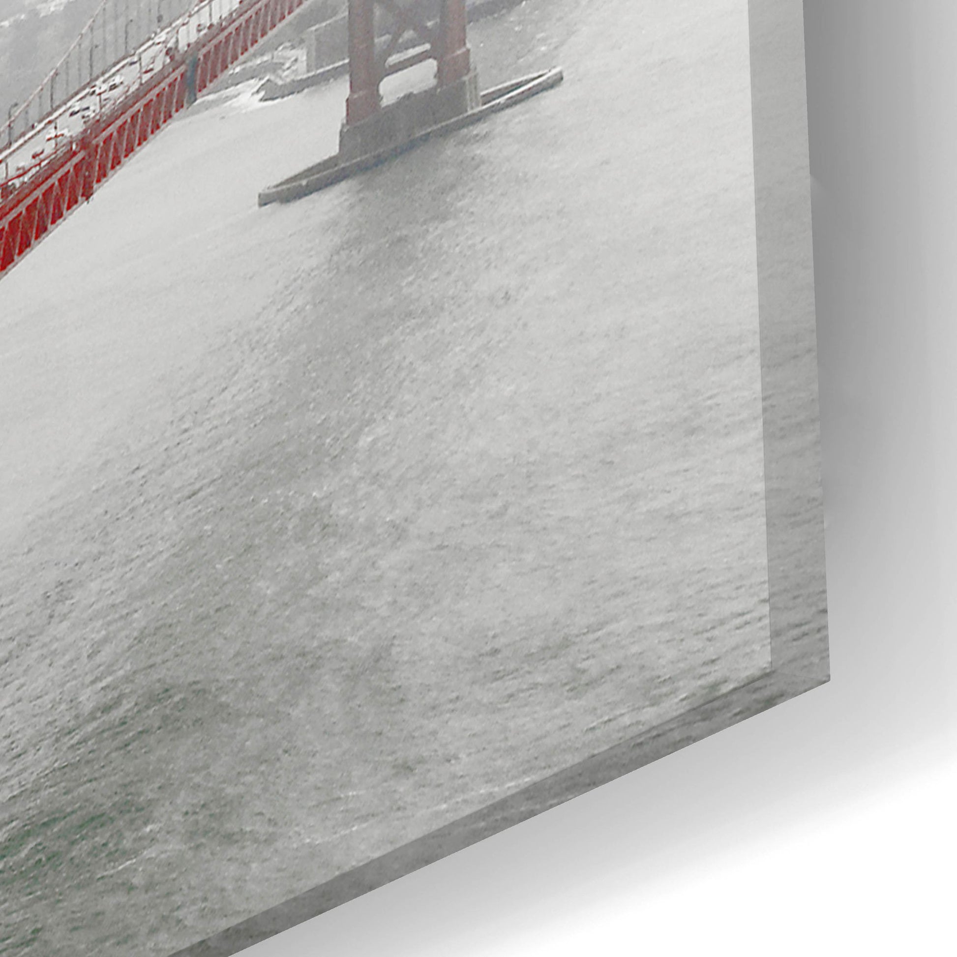 Epic Art 'Golden Gate Bridge In Fog' by Photoinc Studio, Acrylic Glass Wall Art,24x16