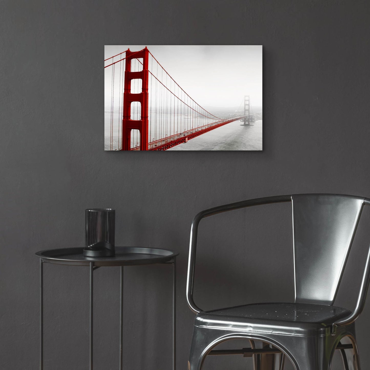 Epic Art 'Golden Gate Bridge In Fog' by Photoinc Studio, Acrylic Glass Wall Art,24x16