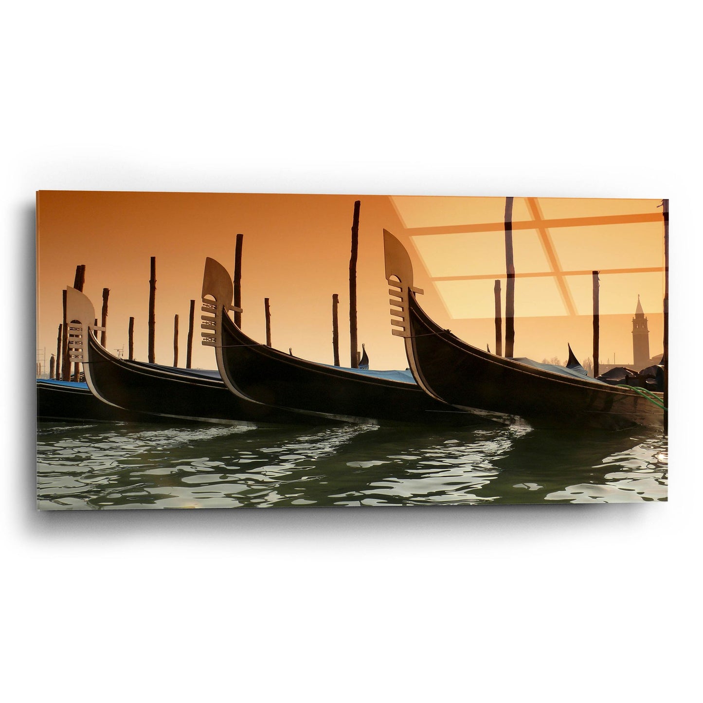 Epic Art 'Gondola' by Photoinc Studio, Acrylic Glass Wall Art,24x12