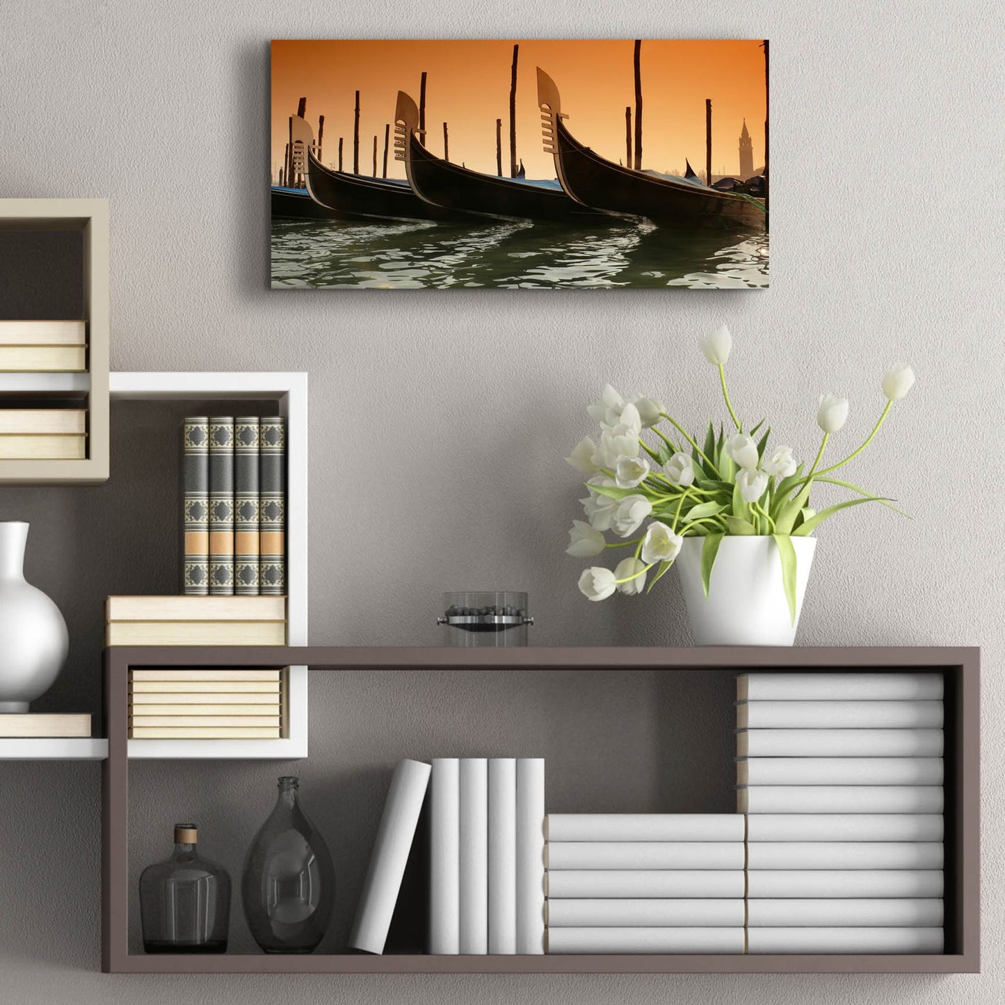 Epic Art 'Gondola' by Photoinc Studio, Acrylic Glass Wall Art,24x12