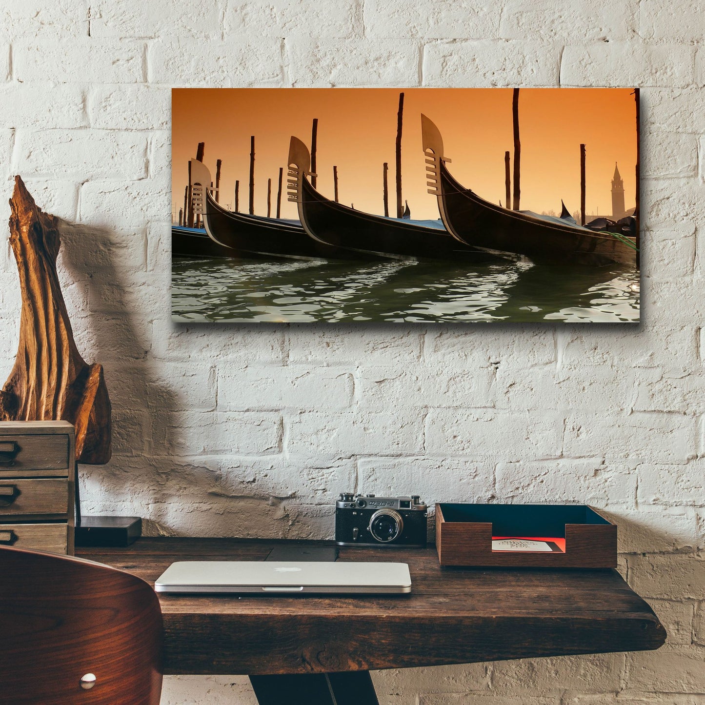 Epic Art 'Gondola' by Photoinc Studio, Acrylic Glass Wall Art,24x12