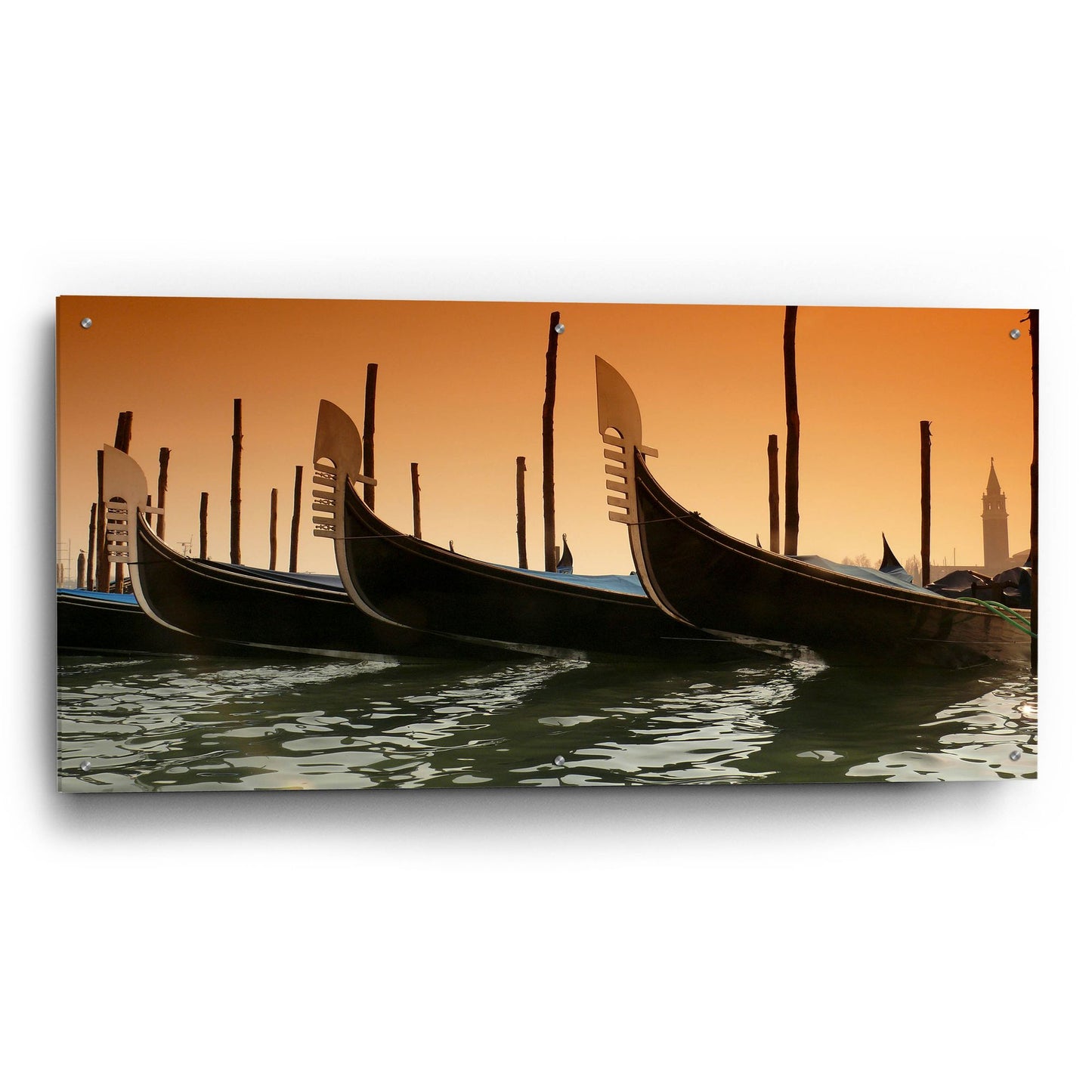 Epic Art 'Gondola' by Photoinc Studio, Acrylic Glass Wall Art,48x24