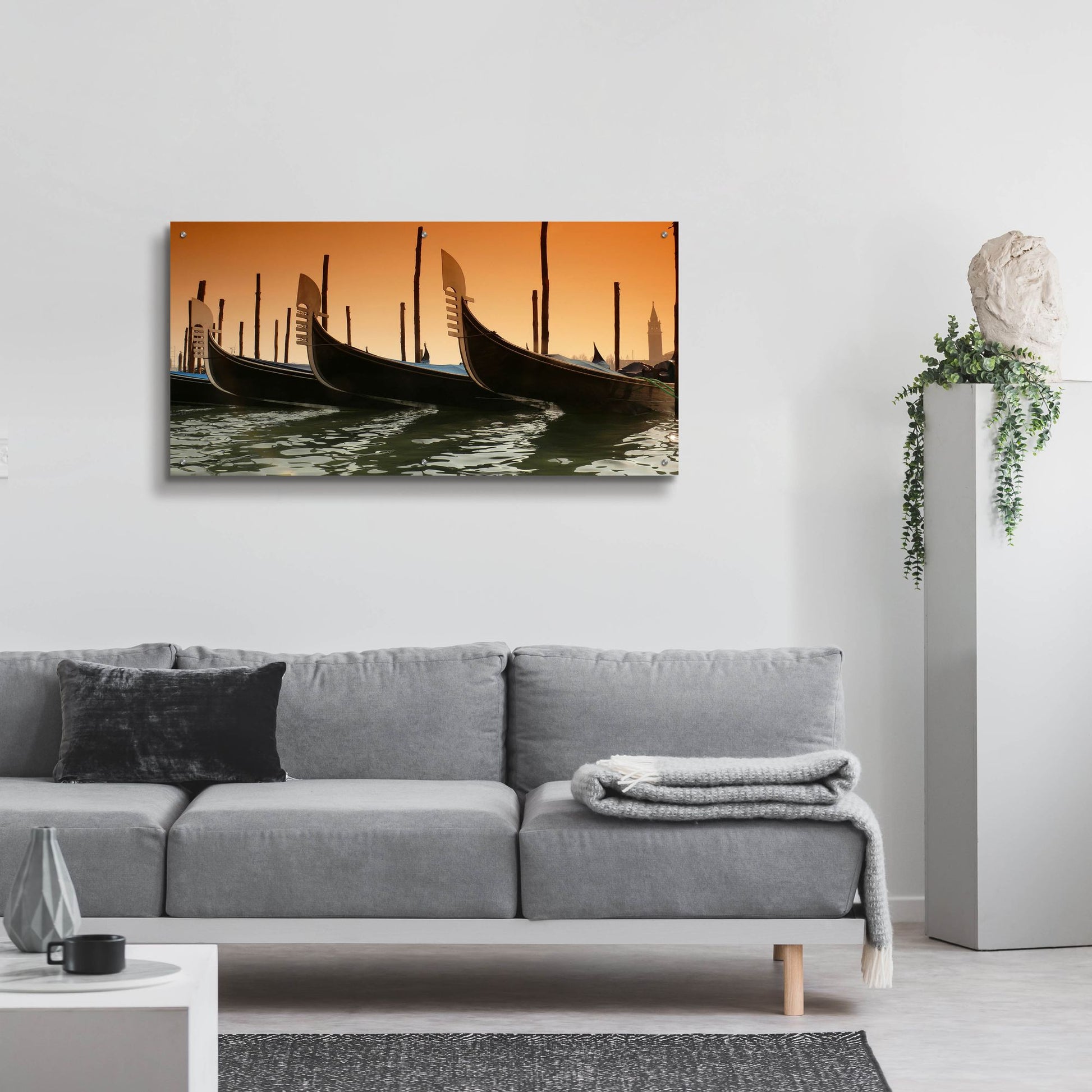 Epic Art 'Gondola' by Photoinc Studio, Acrylic Glass Wall Art,48x24