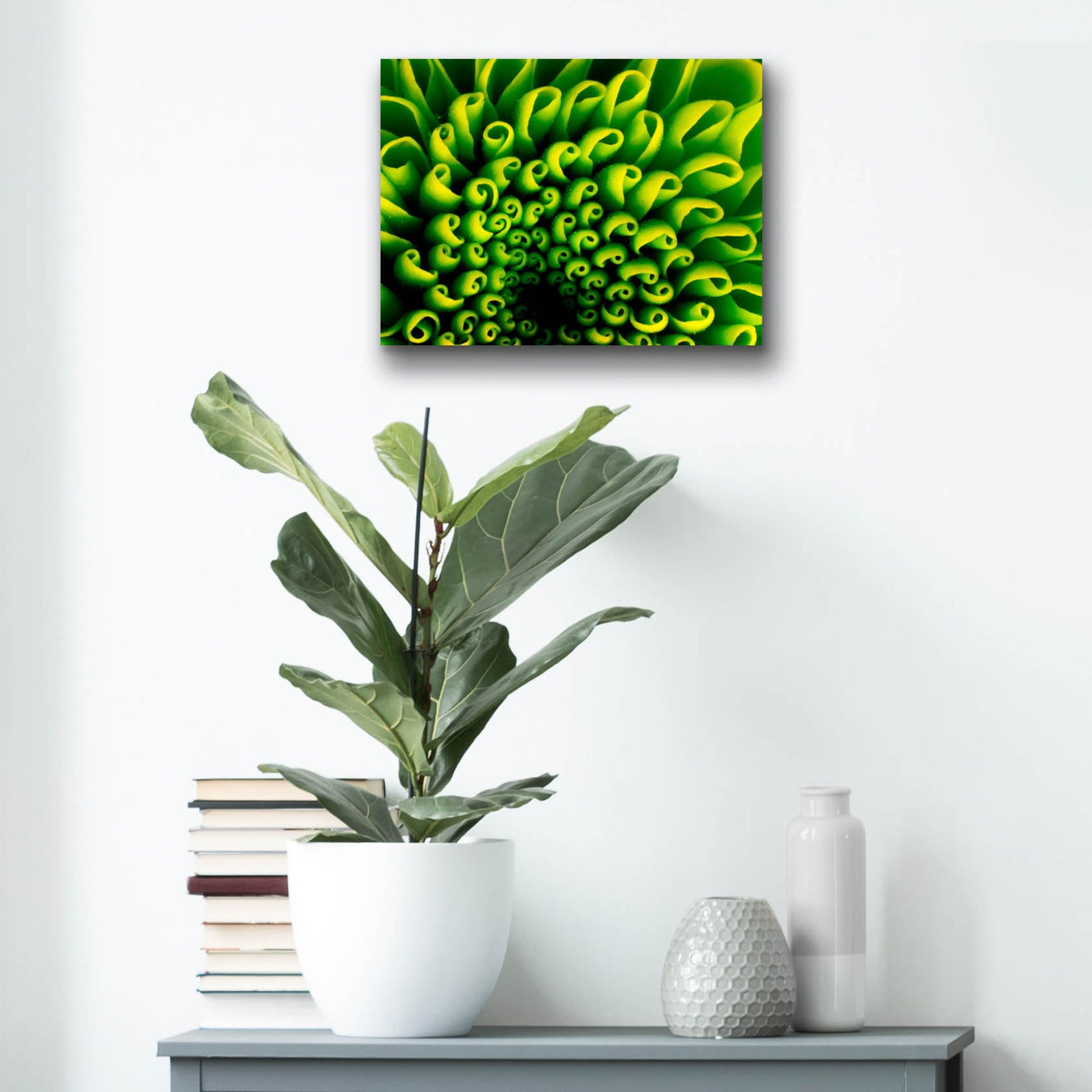 Epic Art 'Green Design 1' by Photoinc Studio, Acrylic Glass Wall Art,16x12