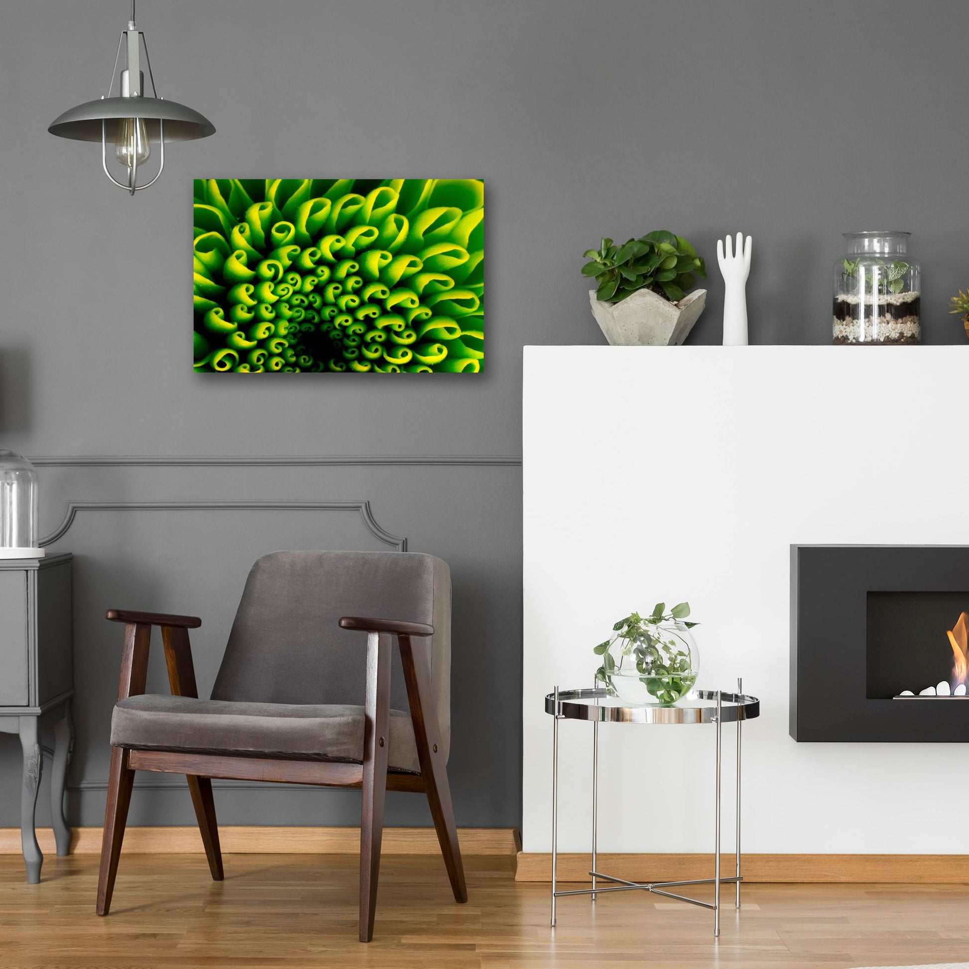 Epic Art 'Green Design 1' by Photoinc Studio, Acrylic Glass Wall Art,24x16