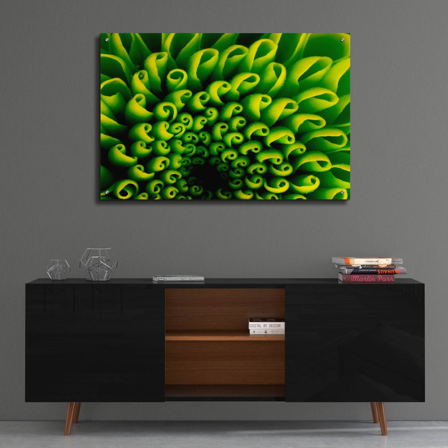 Epic Art 'Green Design 1' by Photoinc Studio, Acrylic Glass Wall Art,36x24