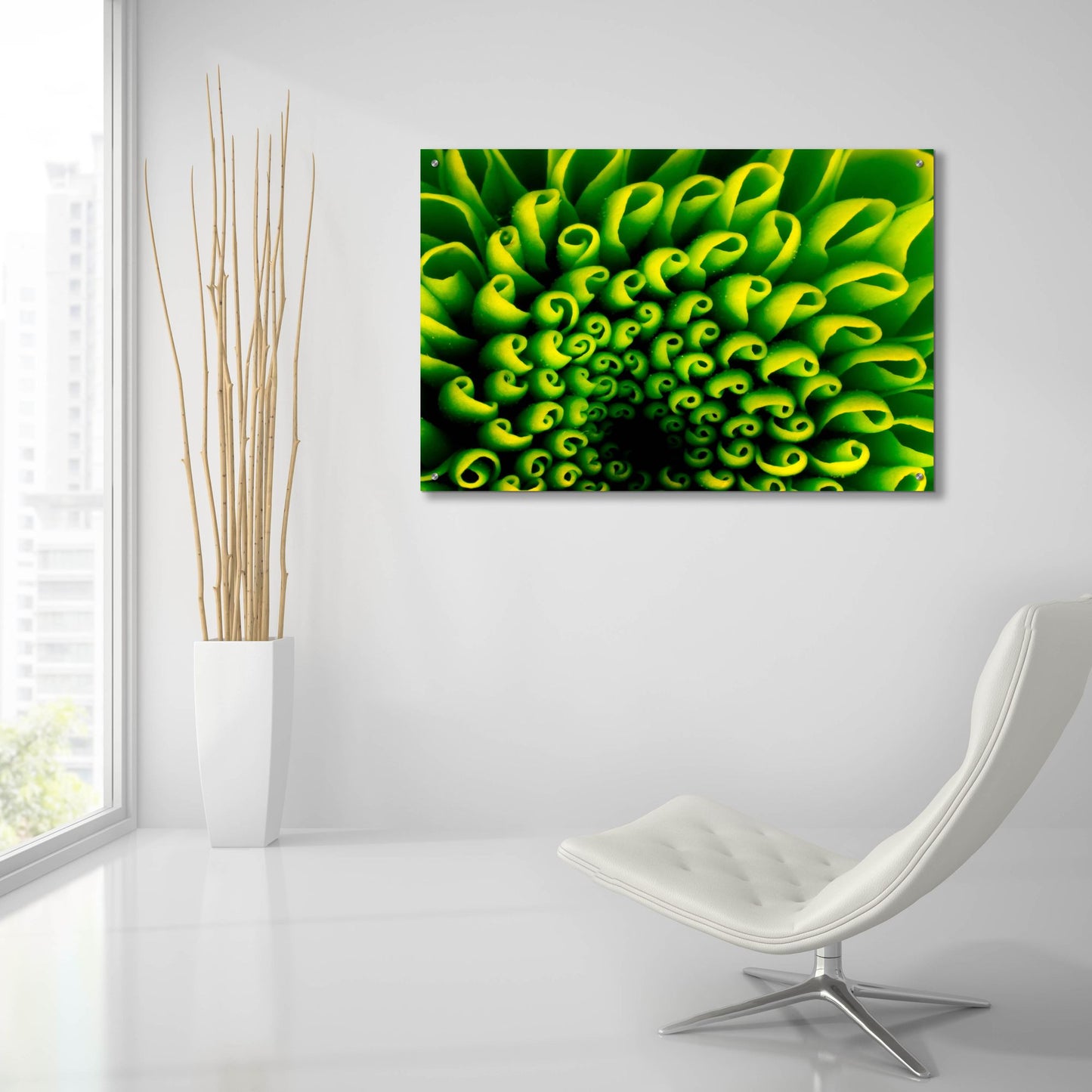 Epic Art 'Green Design 1' by Photoinc Studio, Acrylic Glass Wall Art,36x24