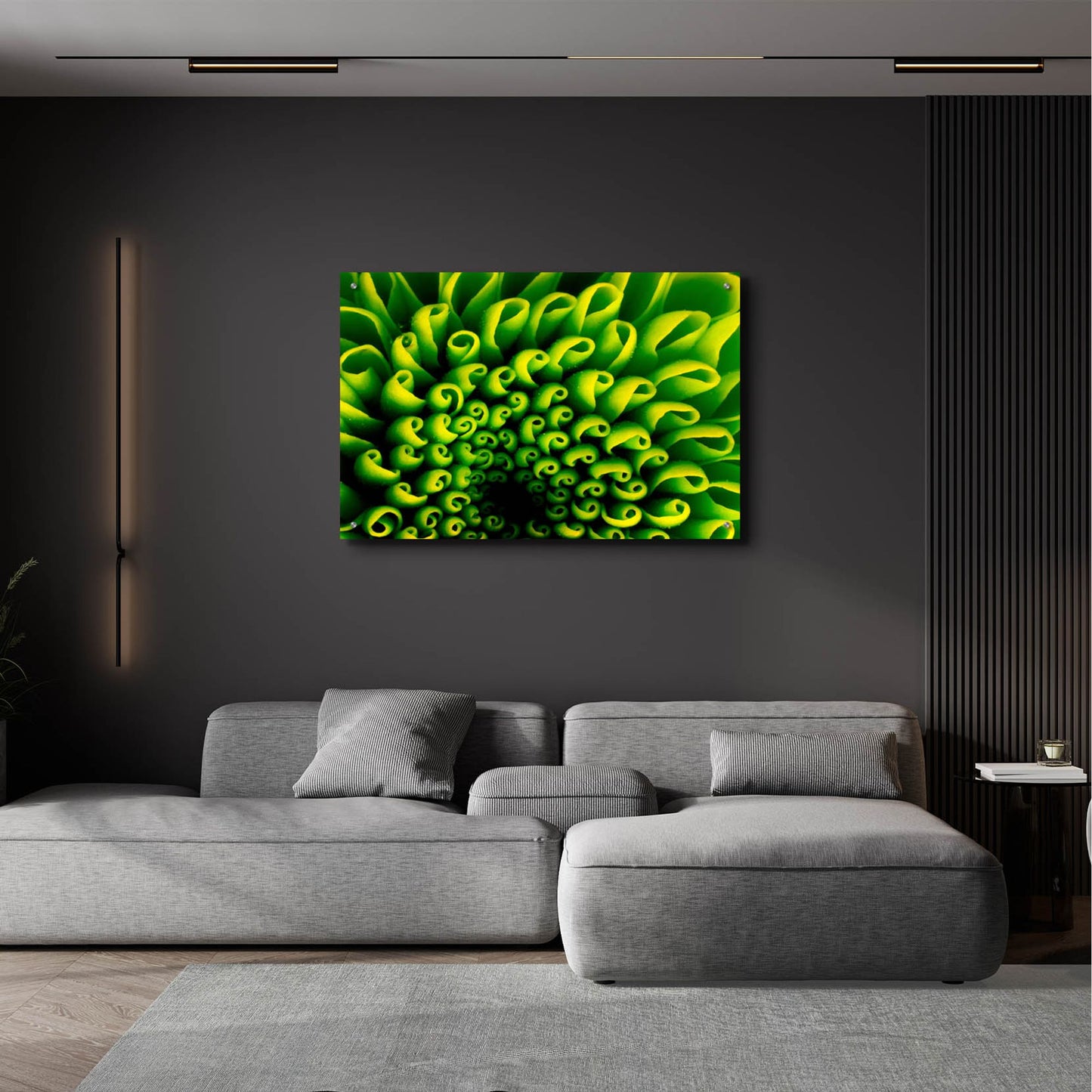 Epic Art 'Green Design 1' by Photoinc Studio, Acrylic Glass Wall Art,36x24