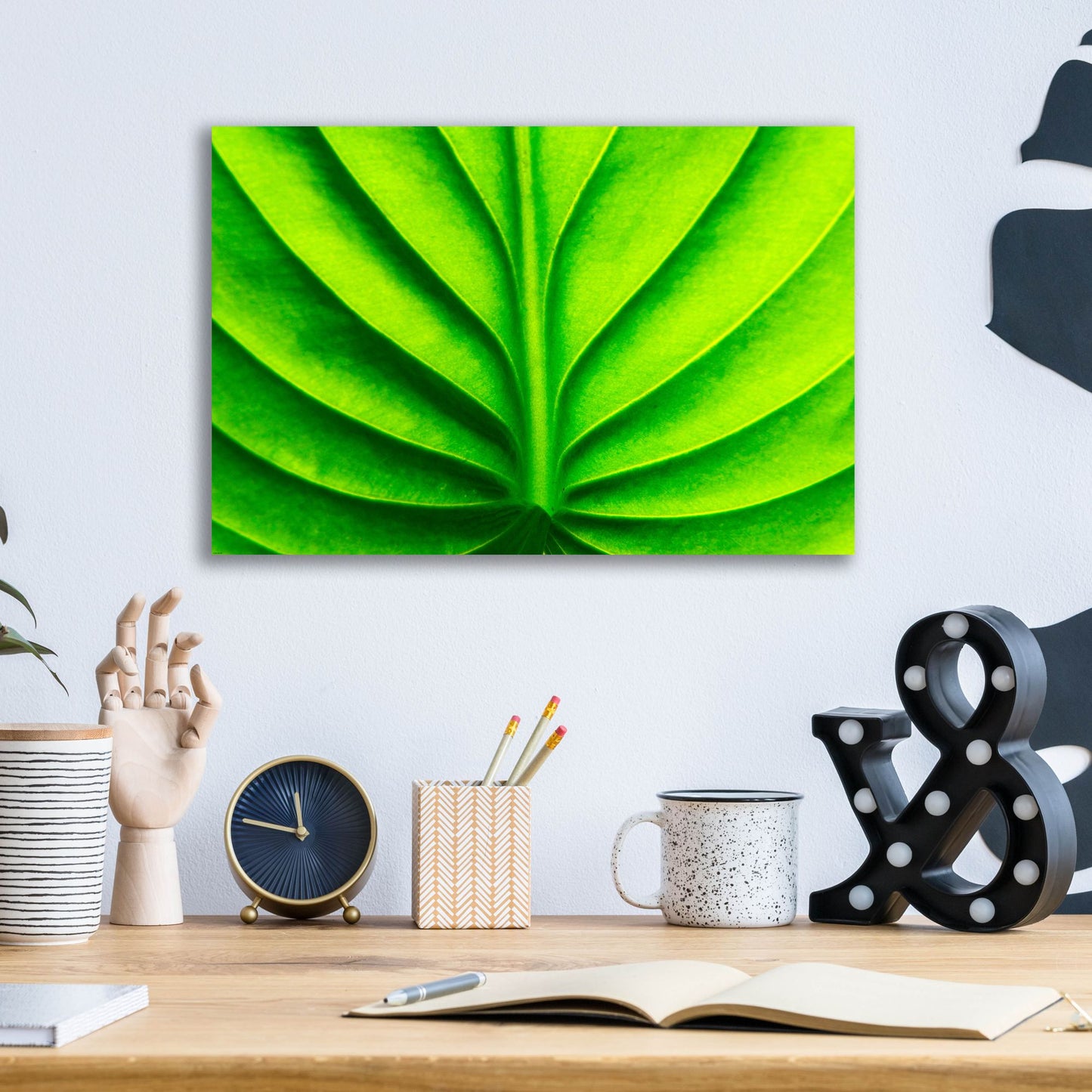 Epic Art 'Green Design 2' by Photoinc Studio, Acrylic Glass Wall Art,16x12