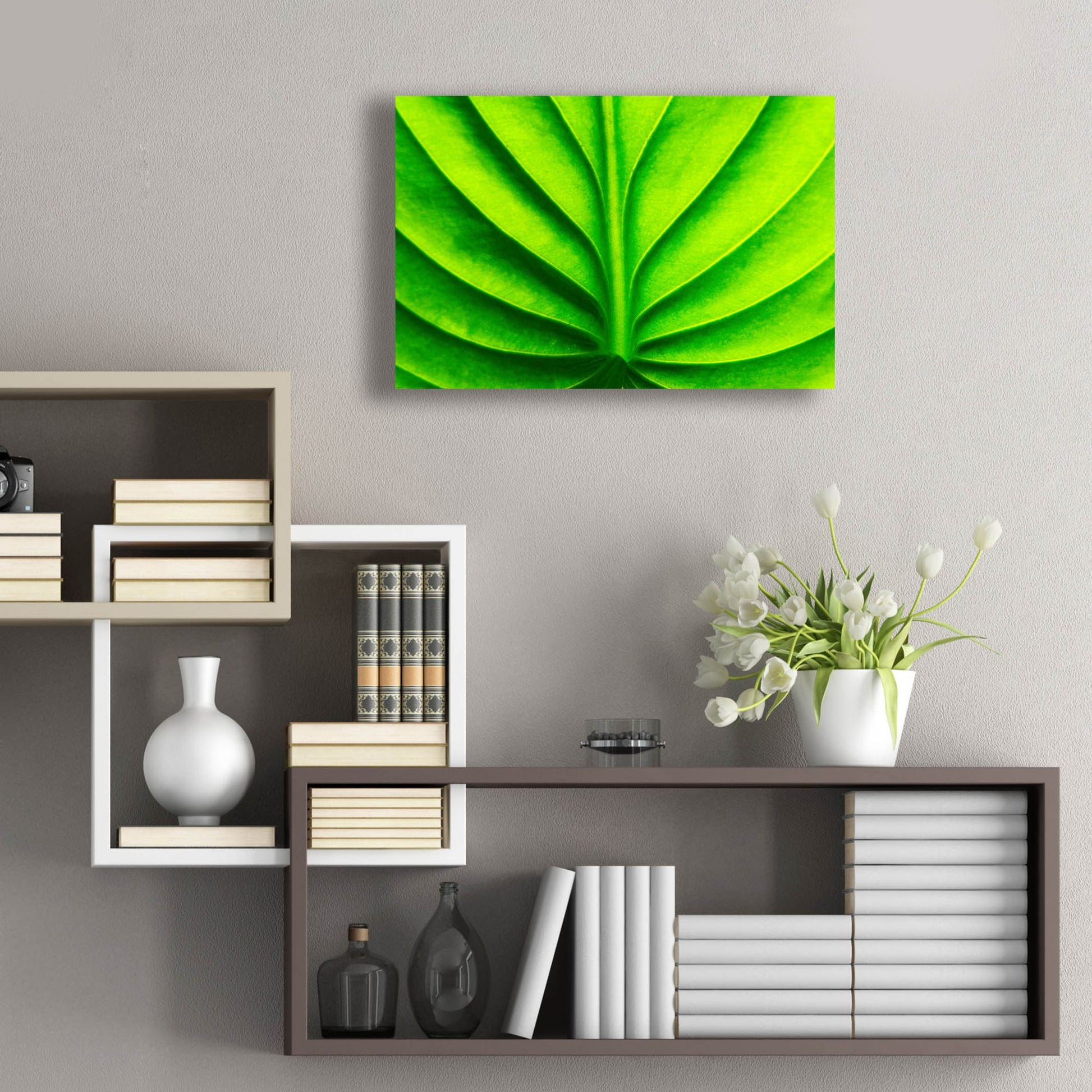 Epic Art 'Green Design 2' by Photoinc Studio, Acrylic Glass Wall Art,24x16