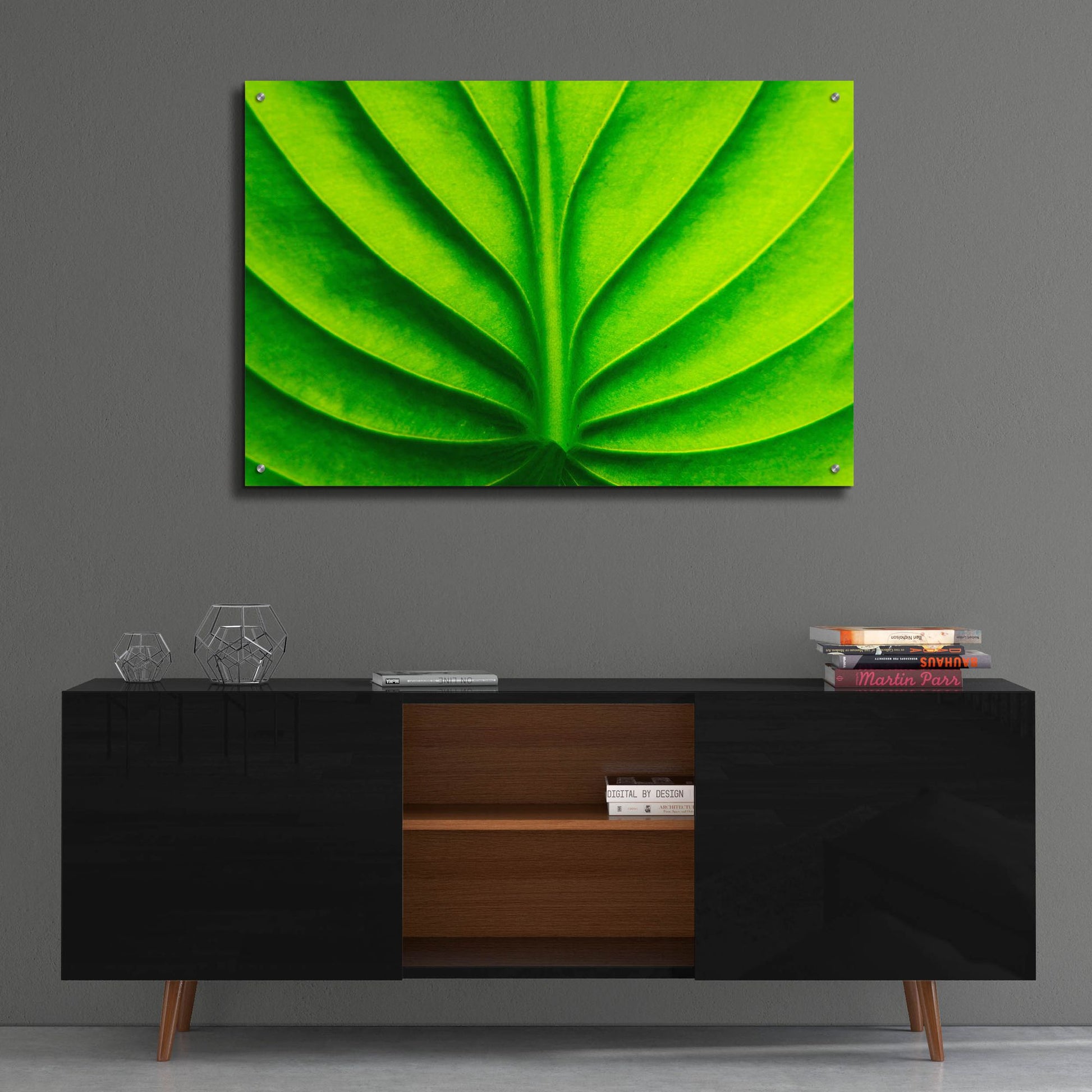 Epic Art 'Green Design 2' by Photoinc Studio, Acrylic Glass Wall Art,36x24