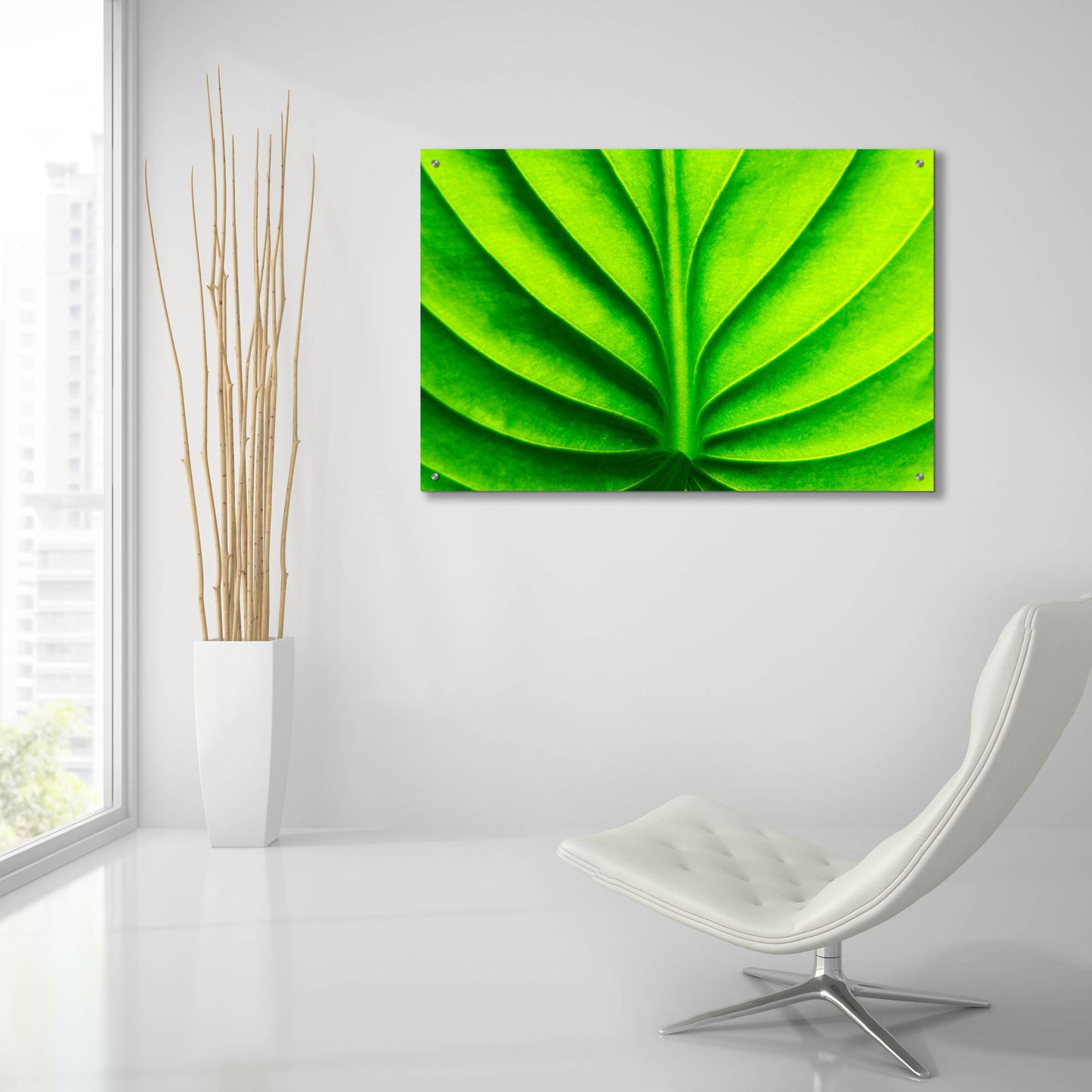 Epic Art 'Green Design 2' by Photoinc Studio, Acrylic Glass Wall Art,36x24