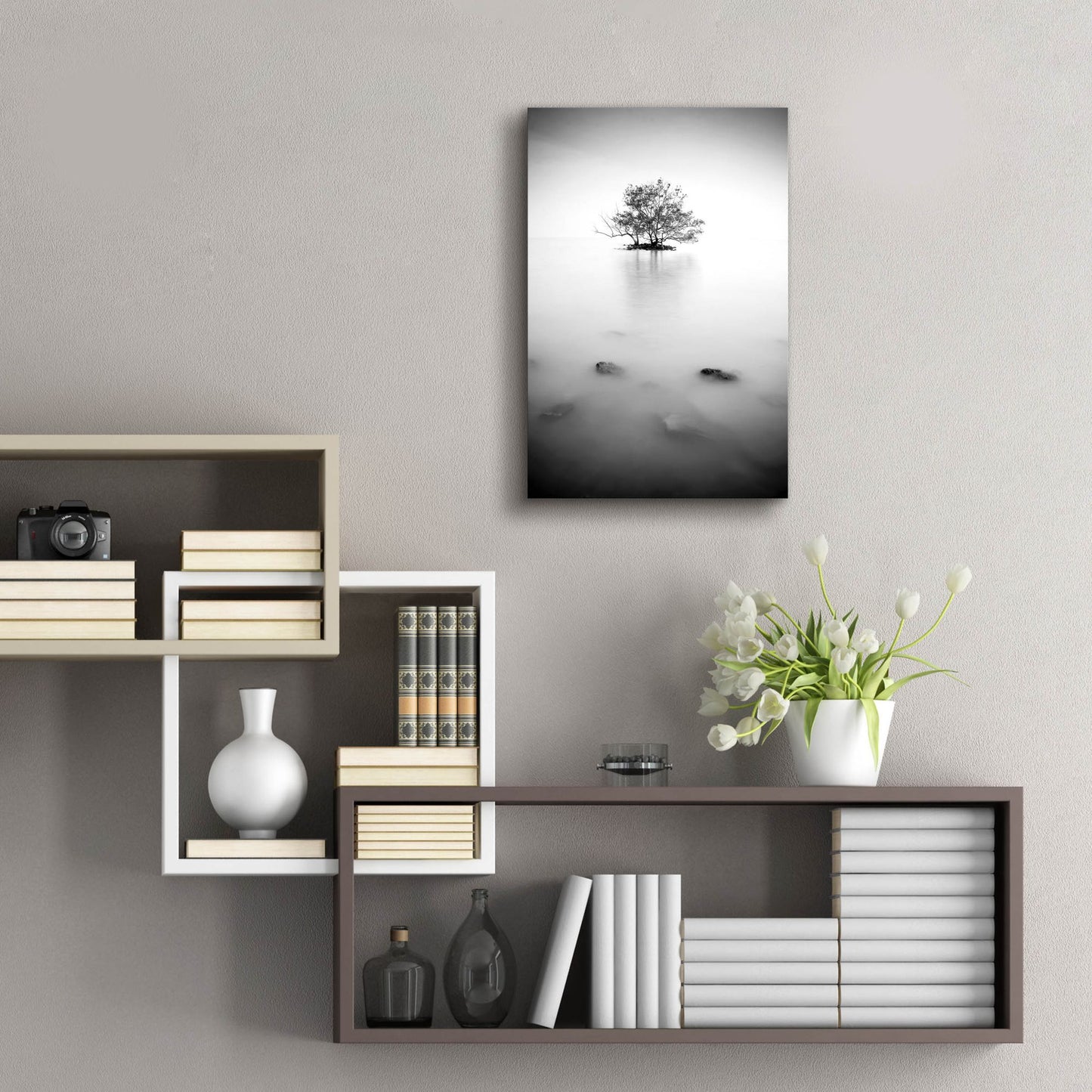 Epic Art 'In The Mist 2' by Photoinc Studio, Acrylic Glass Wall Art,16x24