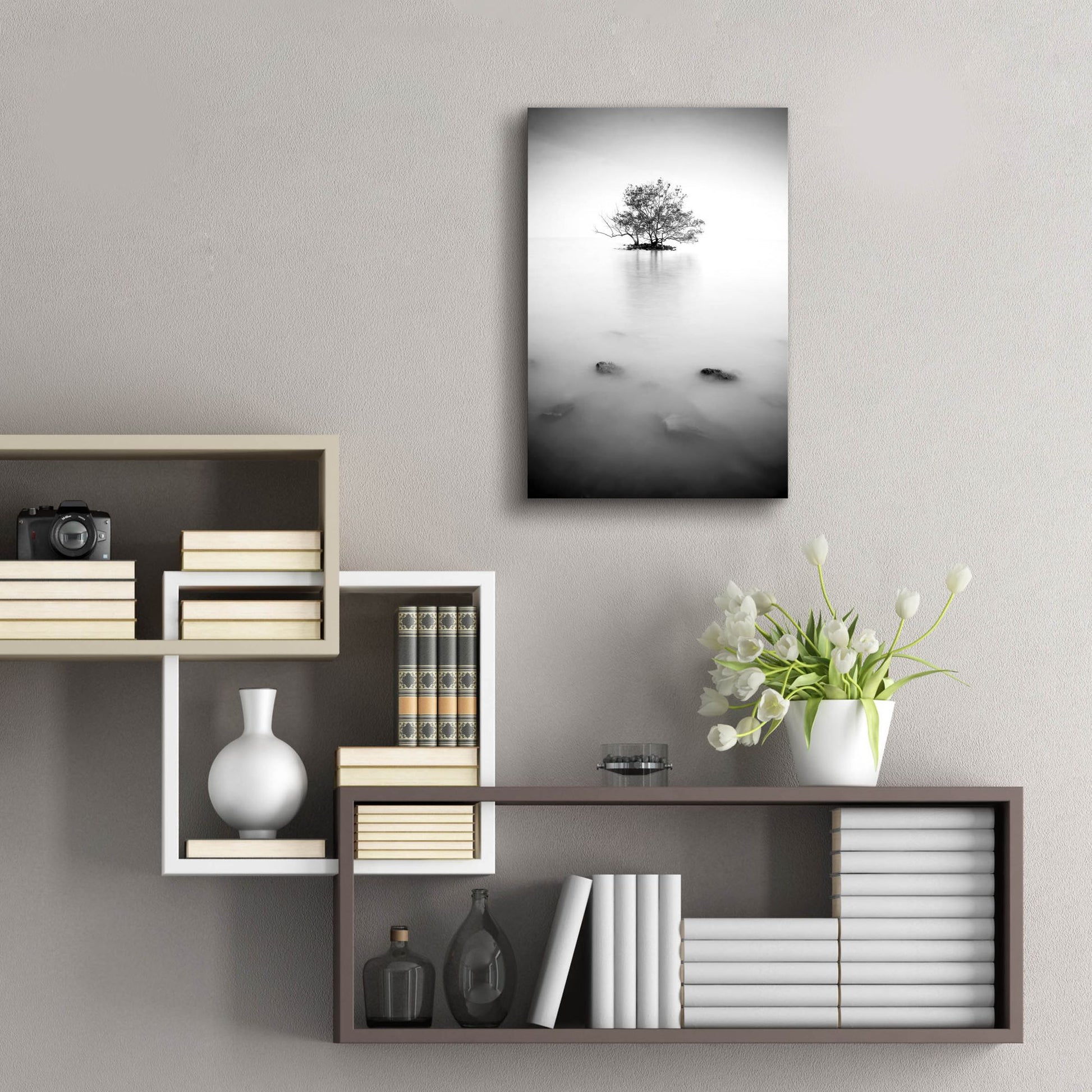 Epic Art 'In The Mist 2' by Photoinc Studio, Acrylic Glass Wall Art,16x24