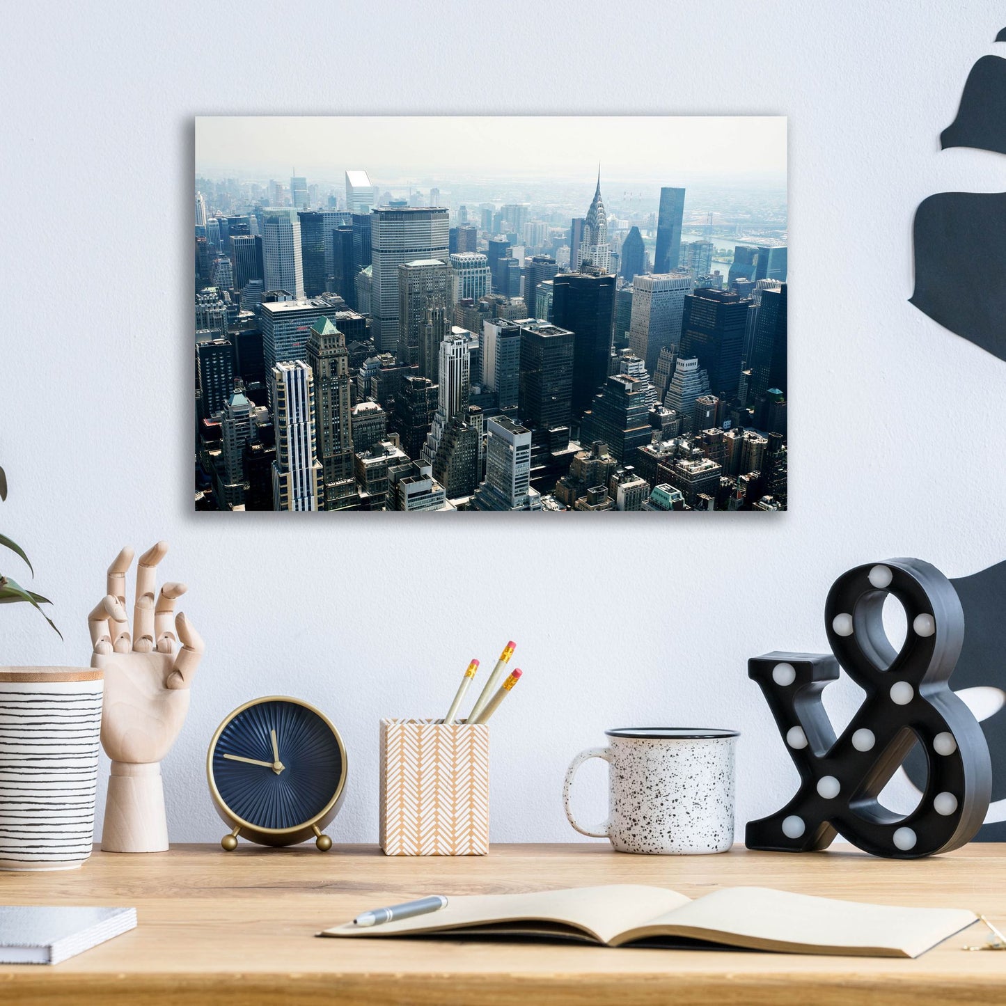 Epic Art 'Manhattan' by Photoinc Studio, Acrylic Glass Wall Art,16x12