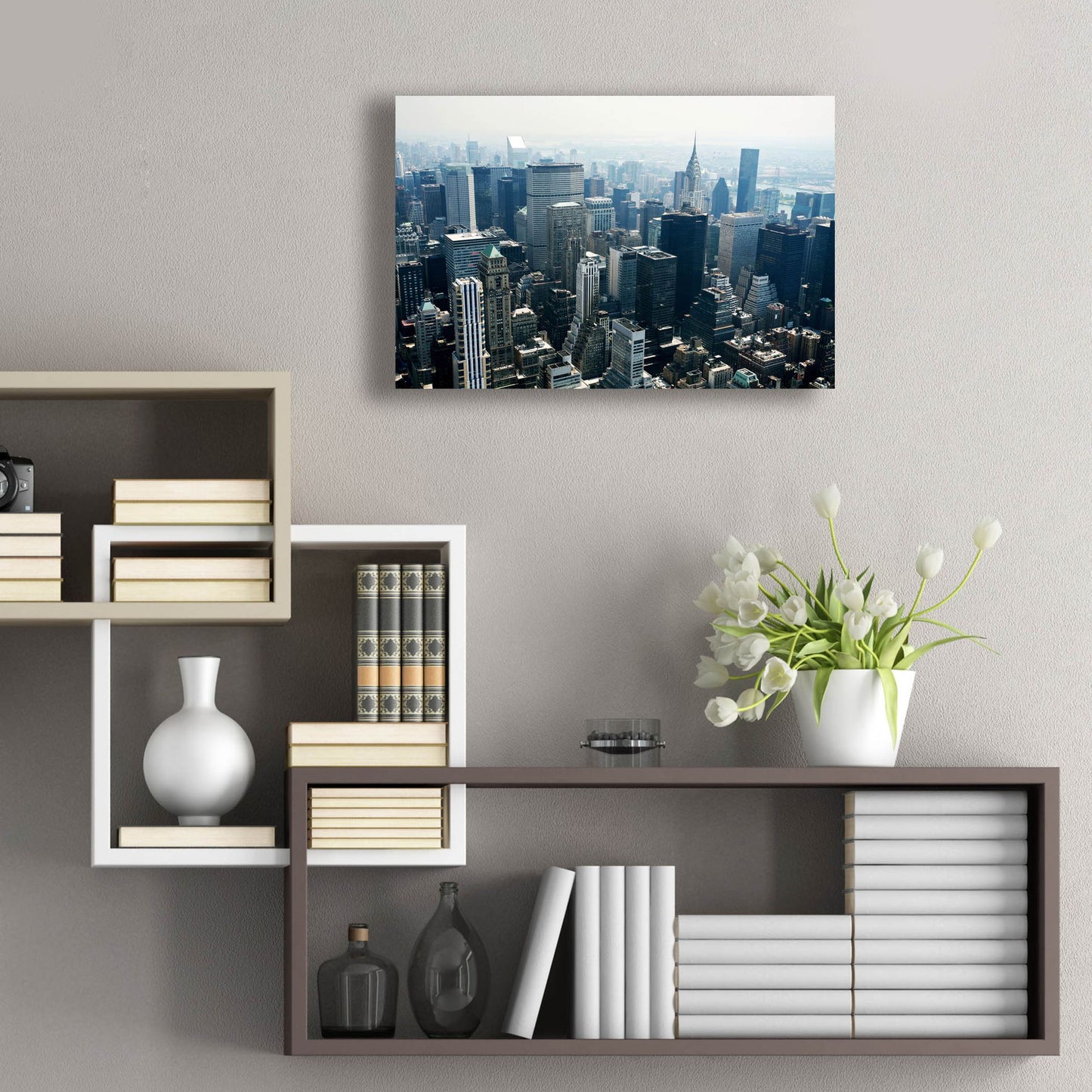 Epic Art 'Manhattan' by Photoinc Studio, Acrylic Glass Wall Art,24x16