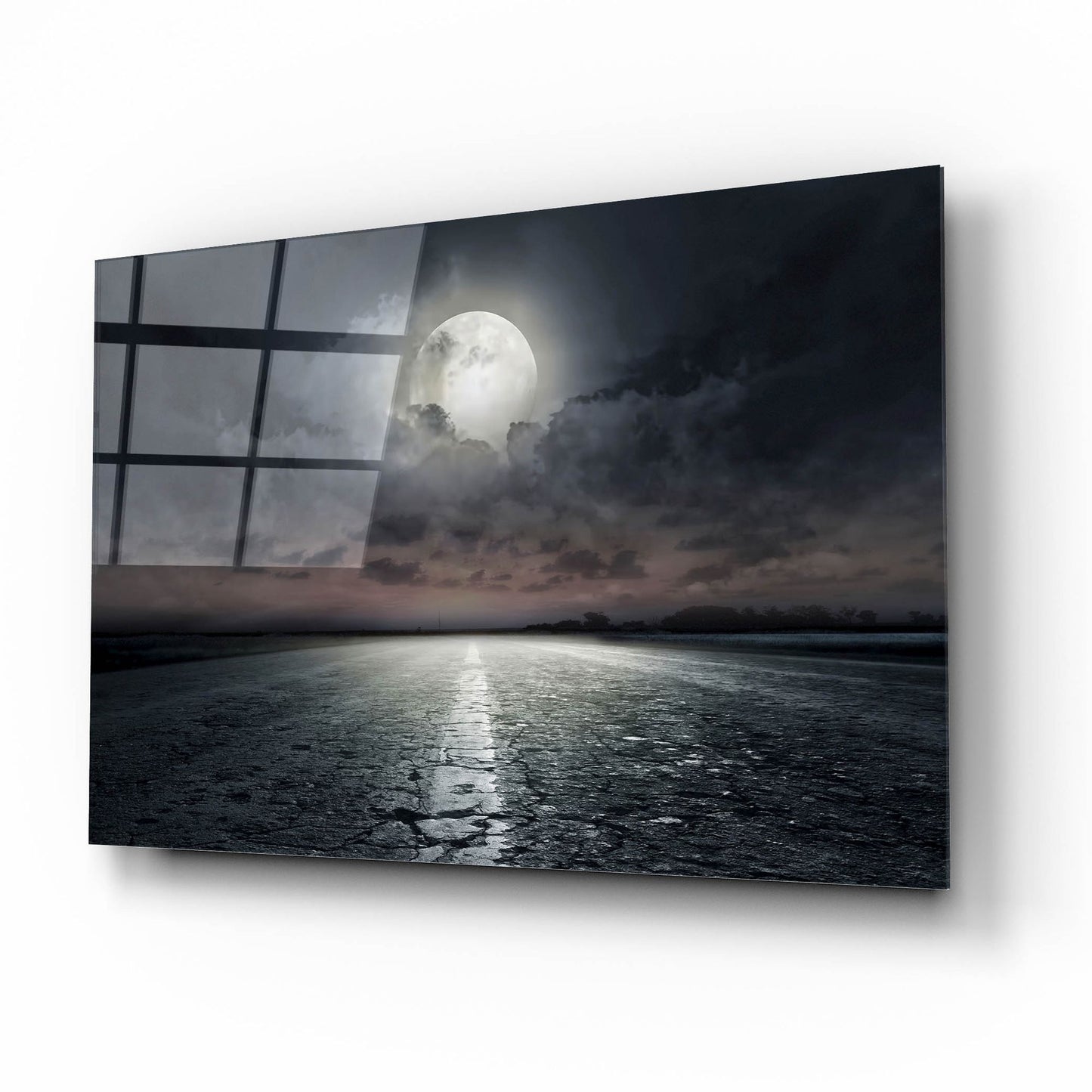 Epic Art 'Moon' by Photoinc Studio, Acrylic Glass Wall Art,16x12