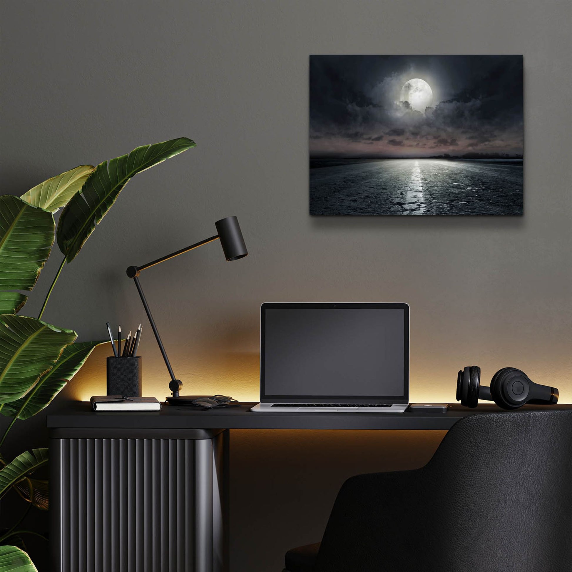 Epic Art 'Moon' by Photoinc Studio, Acrylic Glass Wall Art,16x12