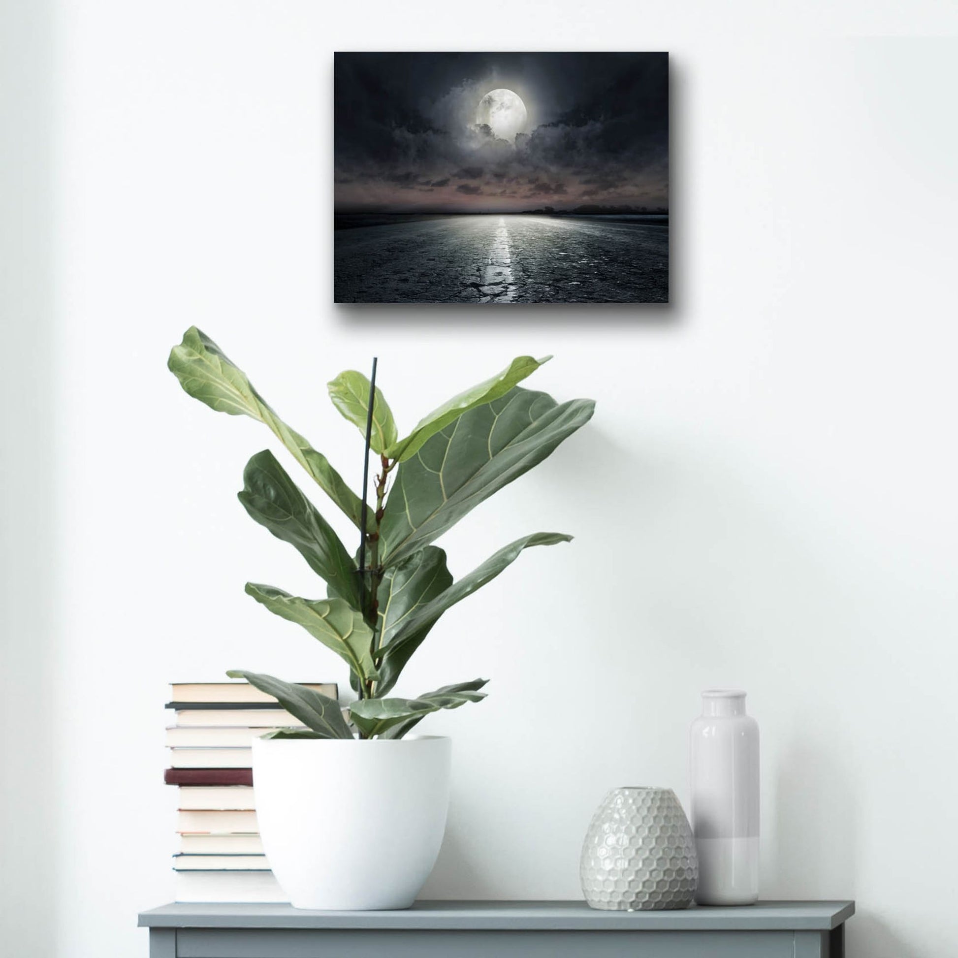 Epic Art 'Moon' by Photoinc Studio, Acrylic Glass Wall Art,16x12