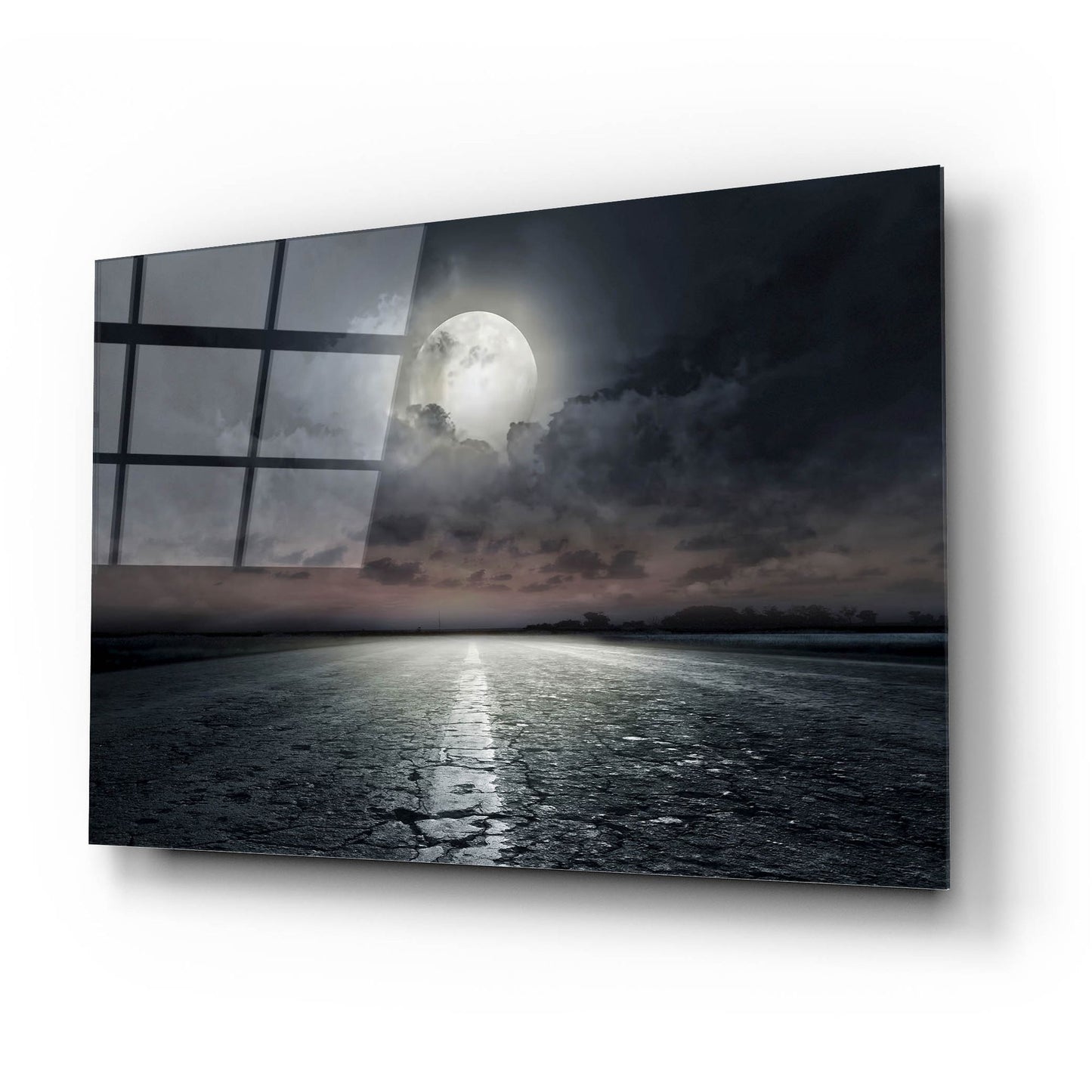 Epic Art 'Moon' by Photoinc Studio, Acrylic Glass Wall Art,24x16