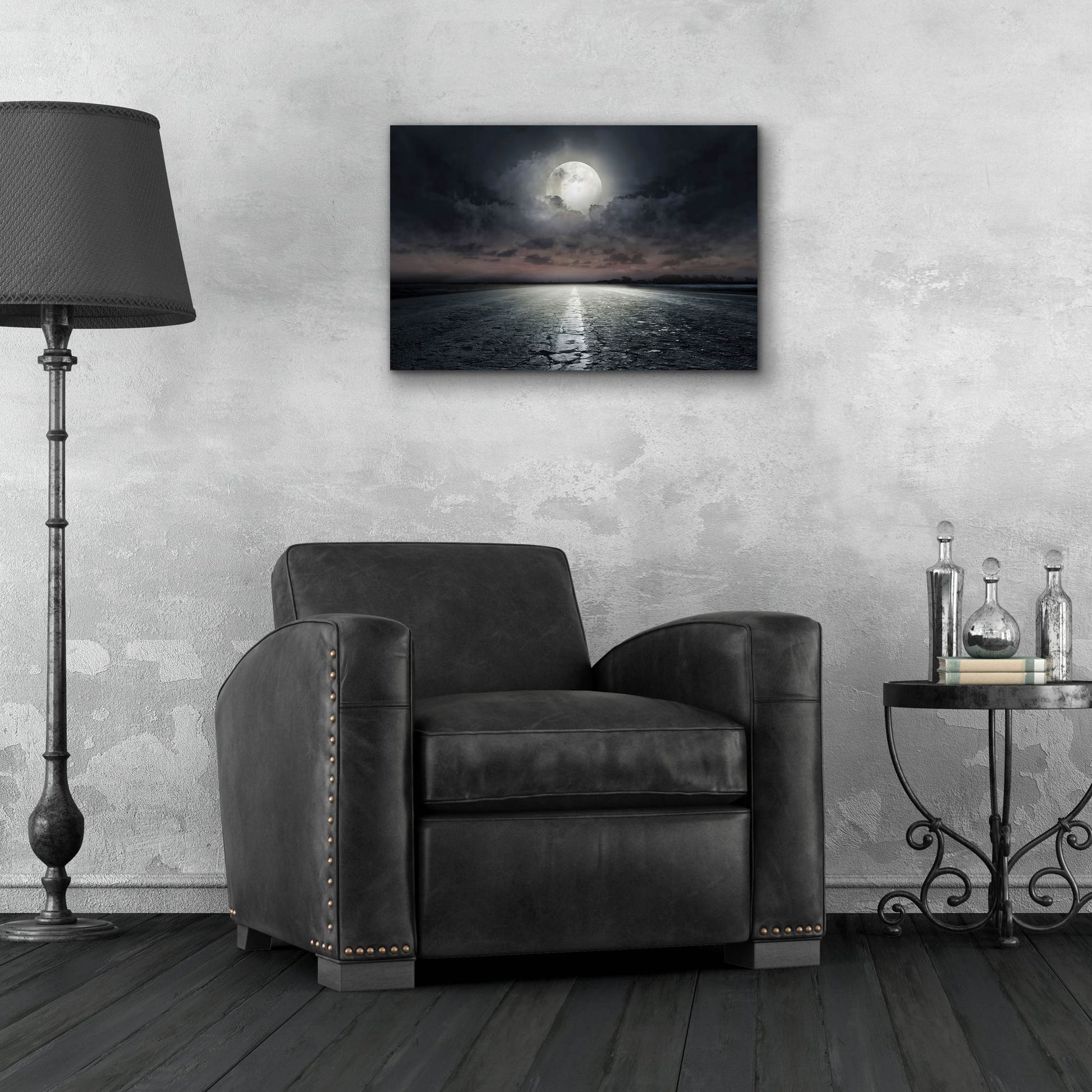 Epic Art 'Moon' by Photoinc Studio, Acrylic Glass Wall Art,24x16