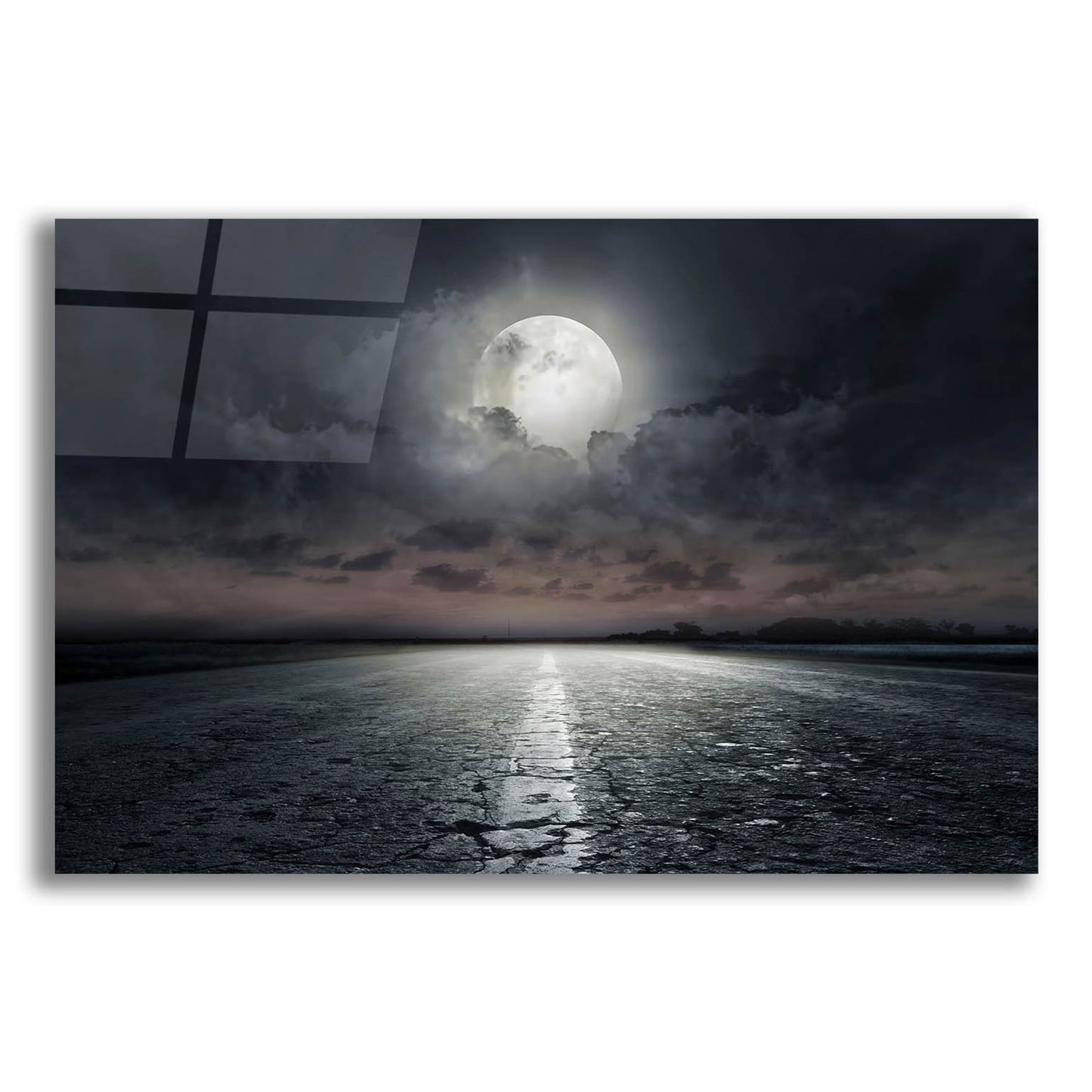 Epic Art 'Moon' by Photoinc Studio, Acrylic Glass Wall Art,24x16