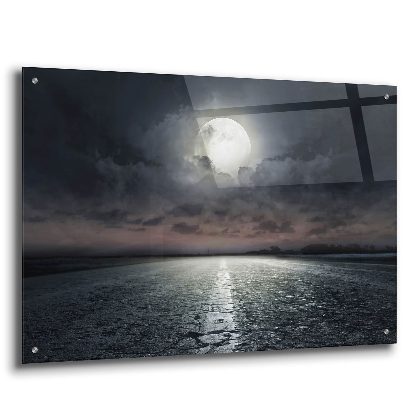 Epic Art 'Moon' by Photoinc Studio, Acrylic Glass Wall Art,36x24