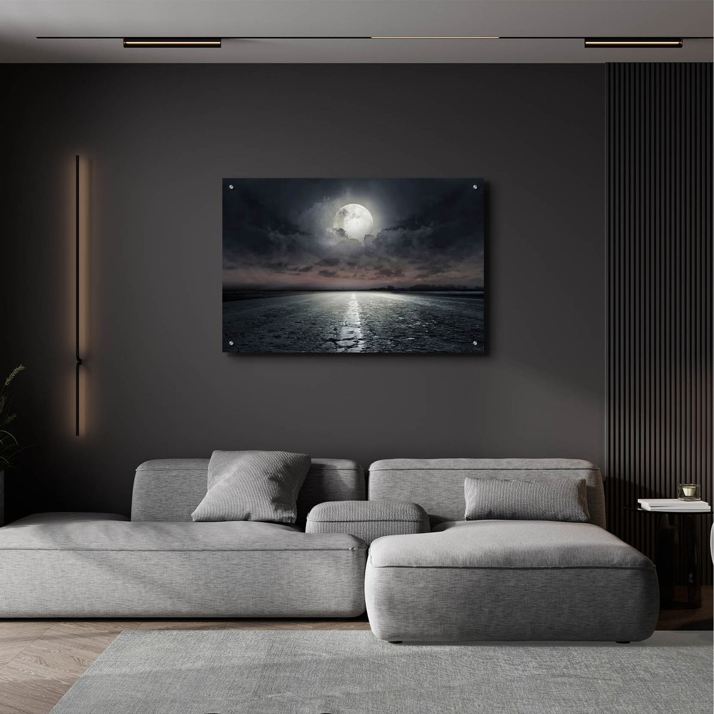 Epic Art 'Moon' by Photoinc Studio, Acrylic Glass Wall Art,36x24